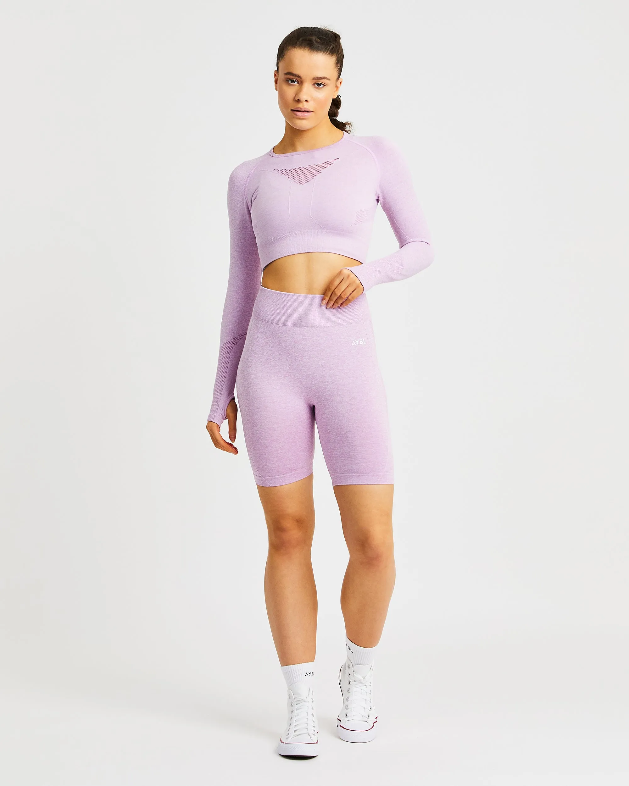 Motion Seamless Cycling Shorts - Pink sold by AYBL product image thumbnail 3