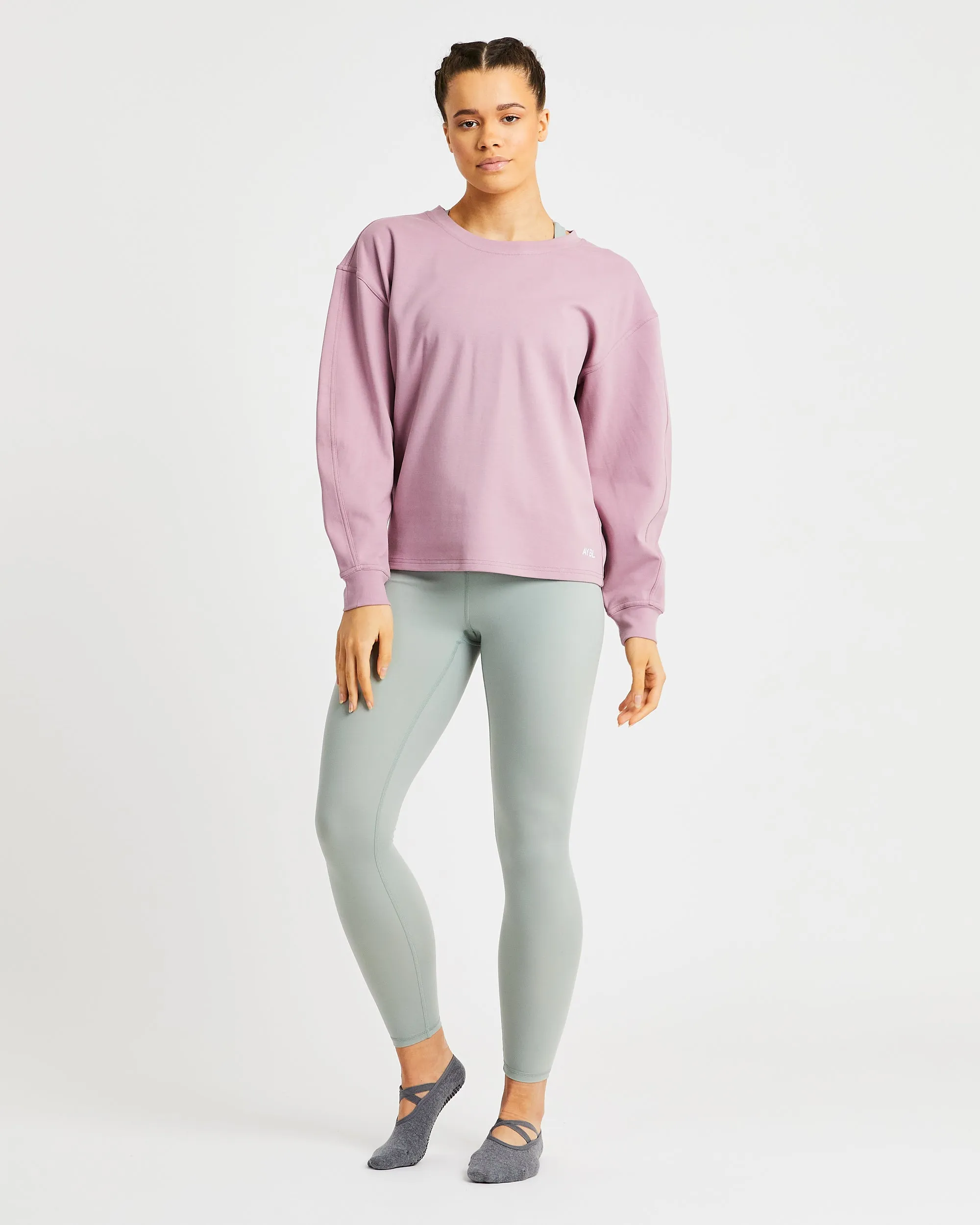 Essence Drawcord Jumper - Mink Pink sold by AYBL product image thumbnail 3