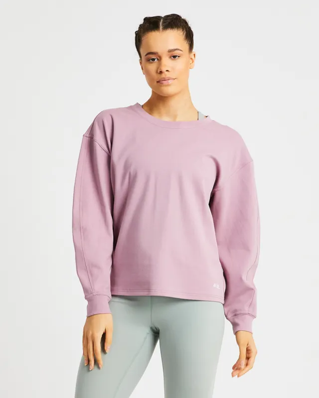 Essence Drawcord Jumper - Mink Pink made by AYBL