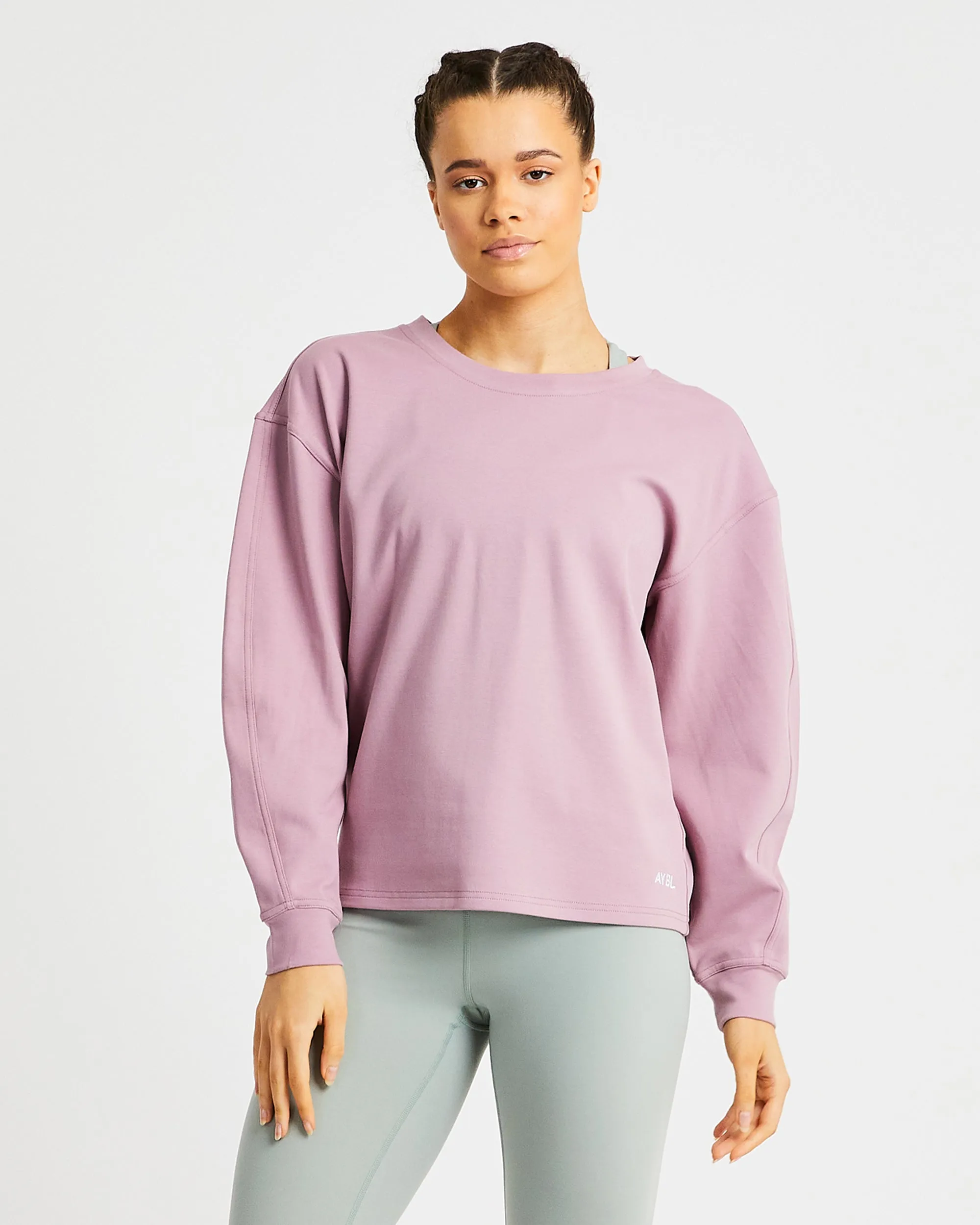 Essence Drawcord Jumper - Mink Pink sold by AYBL