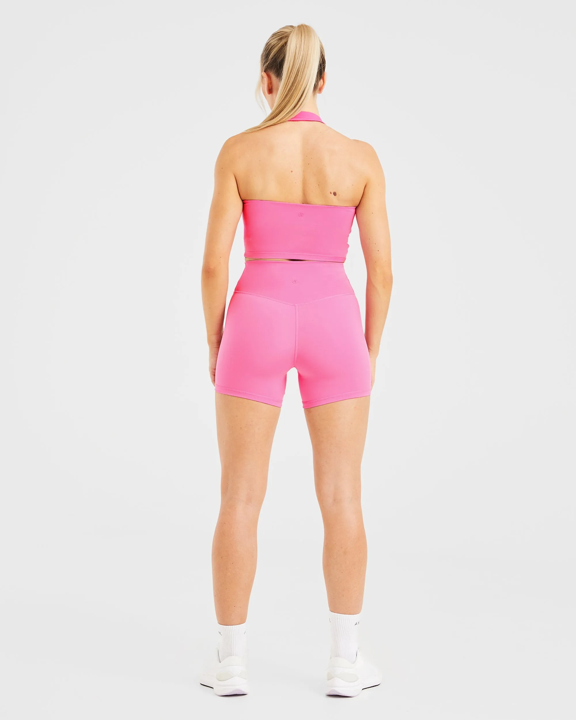 Staple Halterneck Crop Top - Summer Pink sold by AYBL product image thumbnail 4