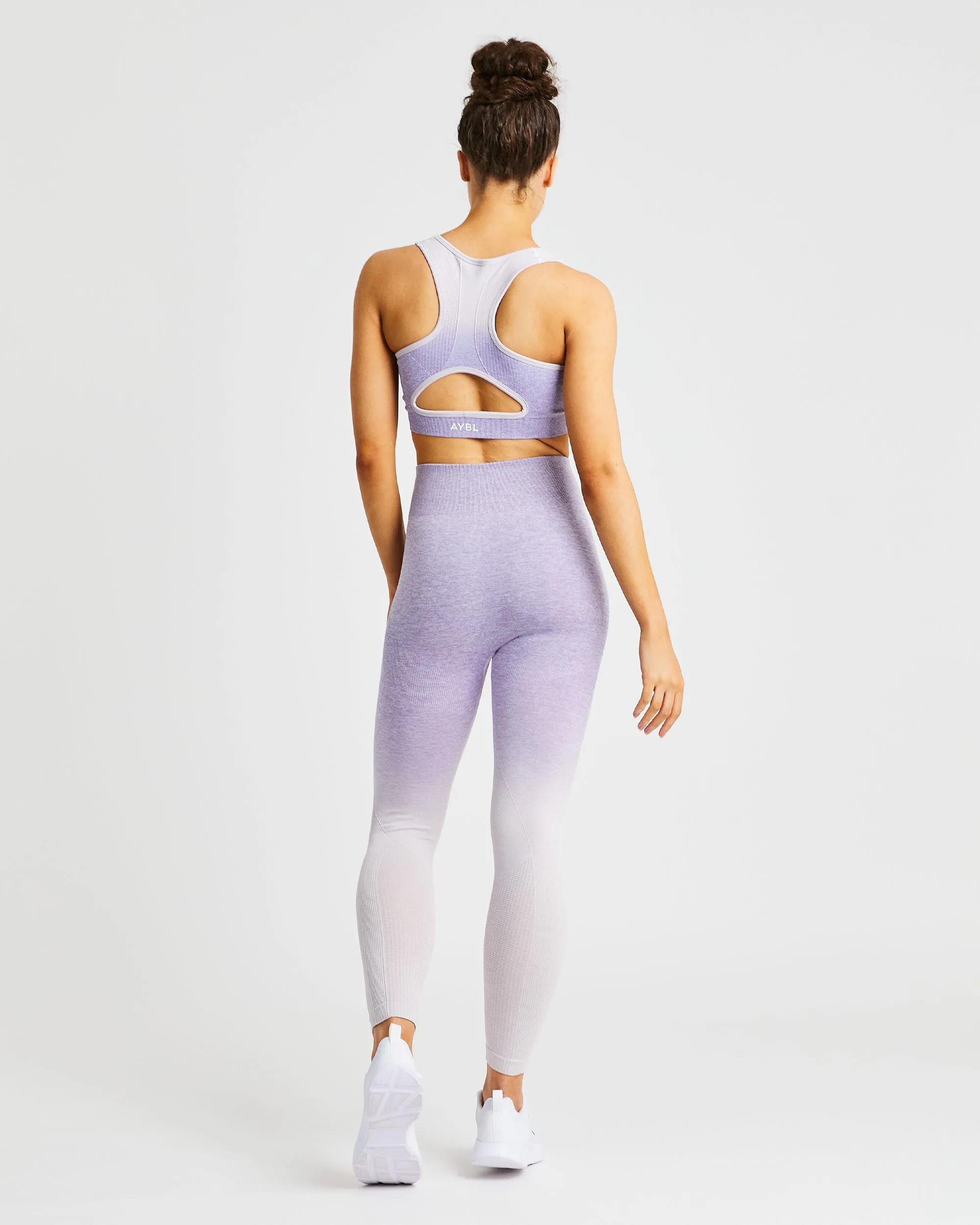 Pulse Ombré Seamless Sports Bra - Lilac sold by AYBL product image thumbnail 4
