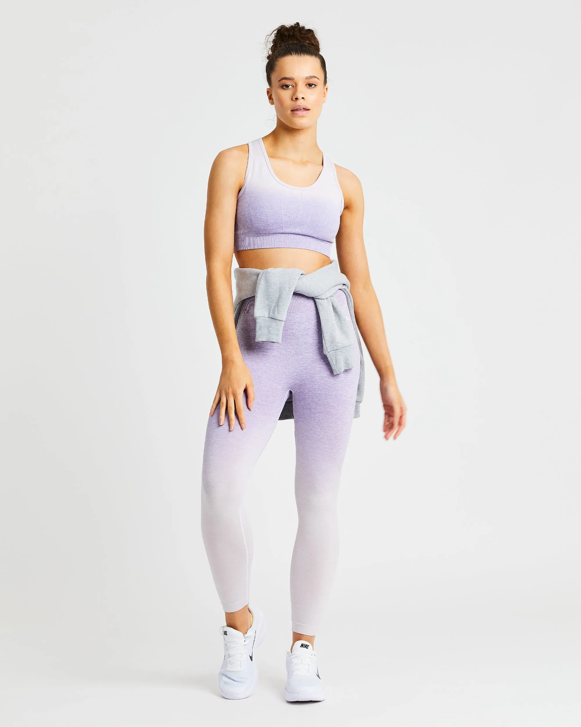 Pulse Ombré Seamless Sports Bra - Lilac sold by AYBL product image thumbnail 5