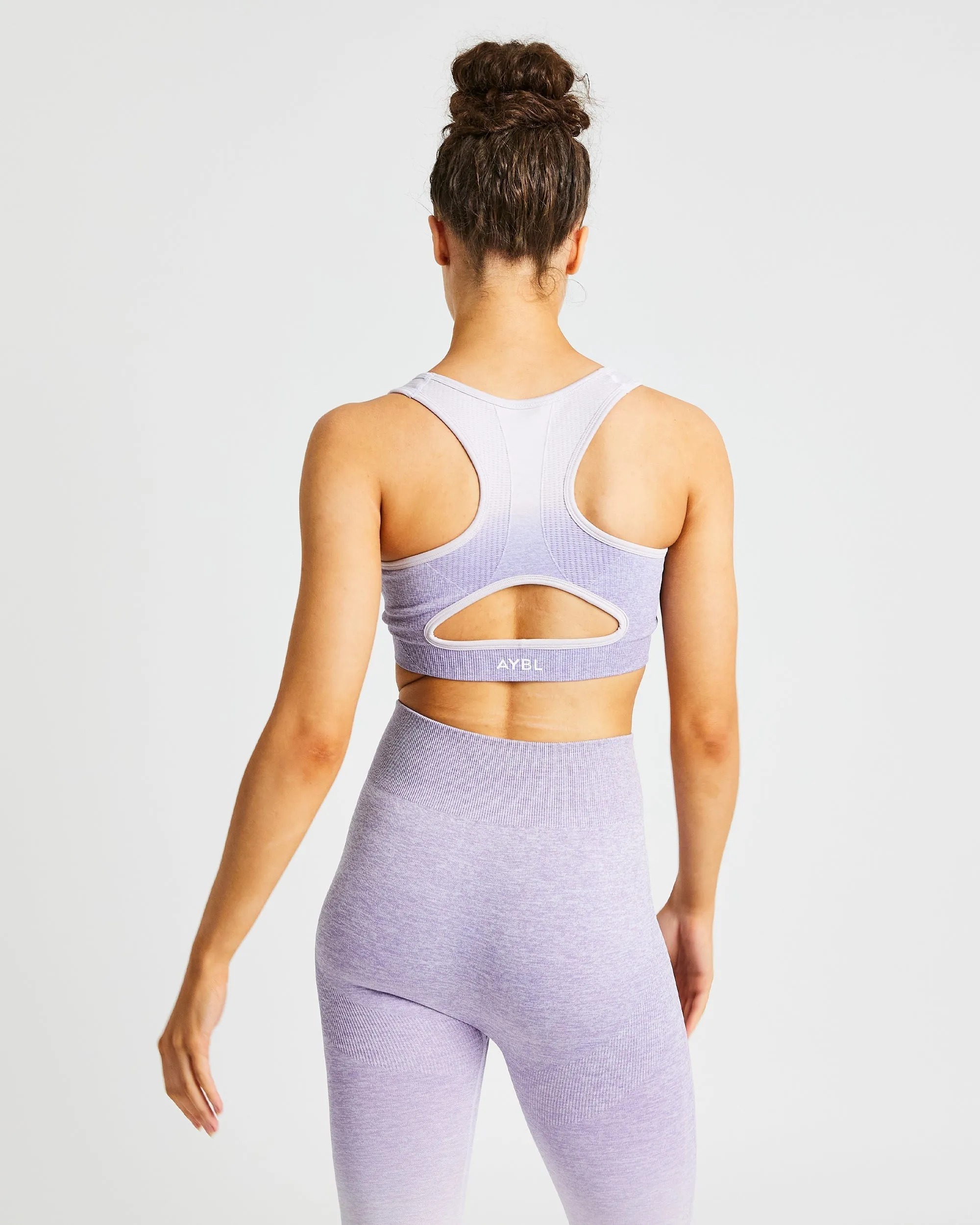 Pulse Ombré Seamless Sports Bra - Lilac sold by AYBL product image thumbnail 2