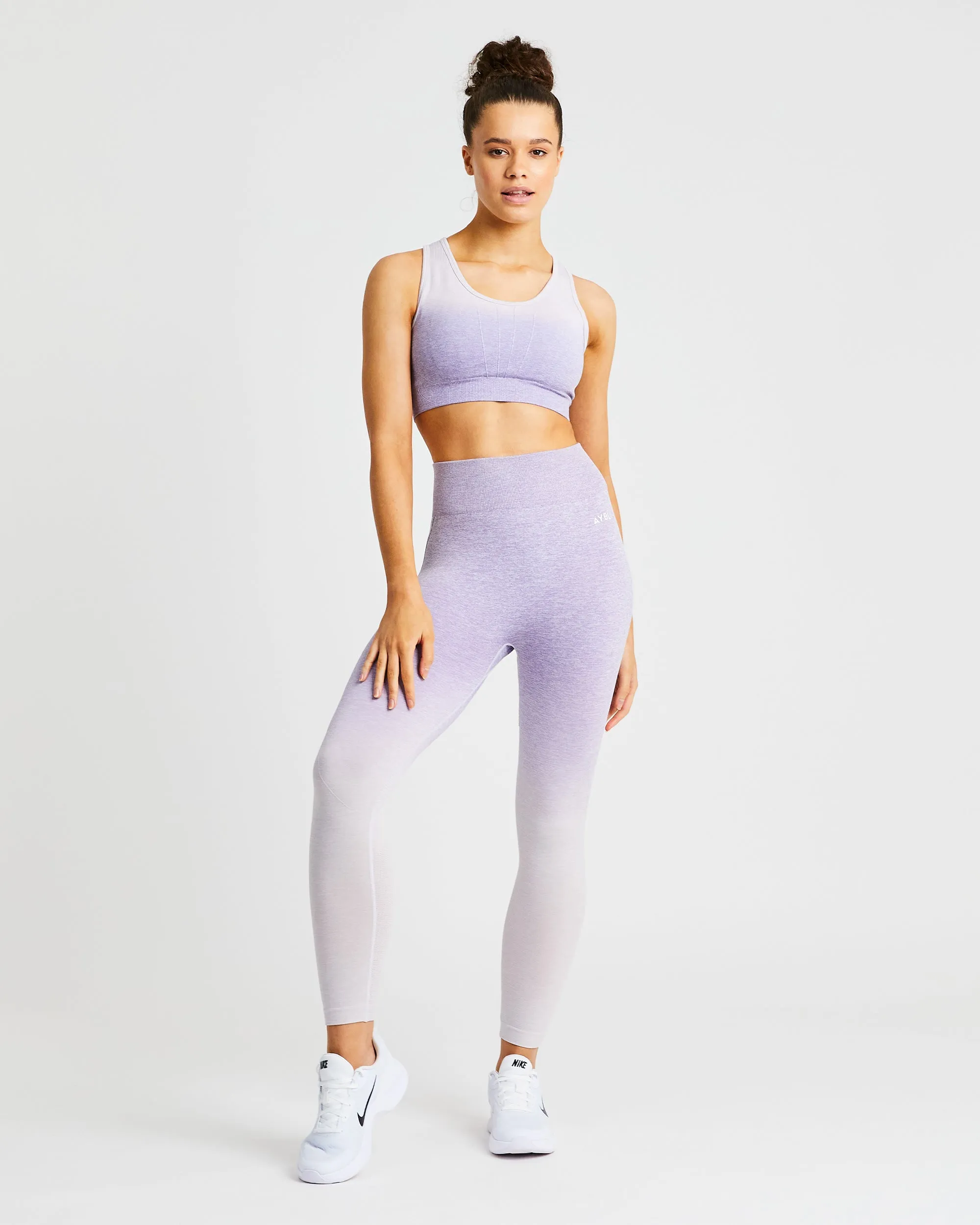 Pulse Ombré Seamless Sports Bra - Lilac sold by AYBL product image thumbnail 3