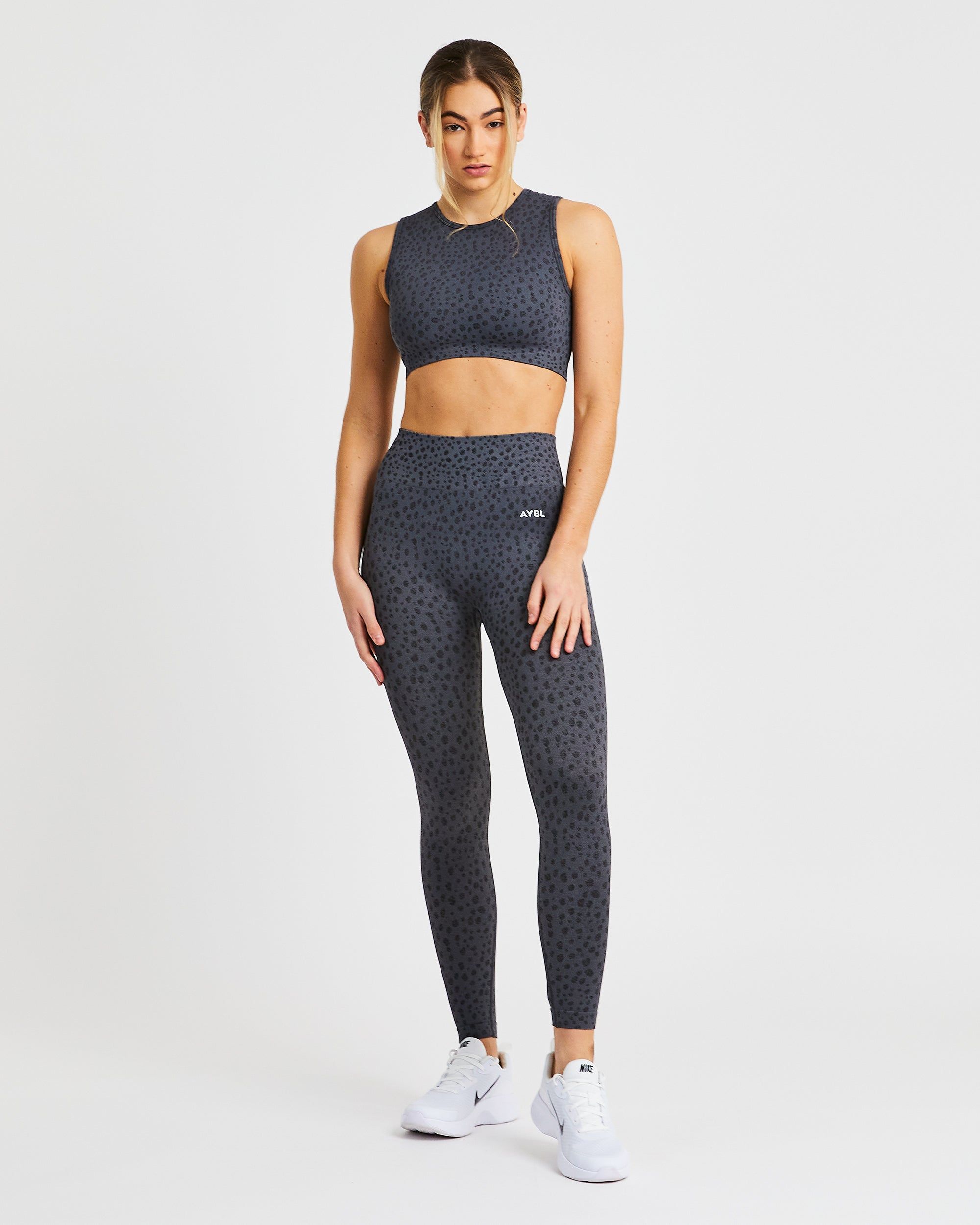 Evolve Speckle Seamless Leggings - Charcoal sold by AYBL product image thumbnail 3