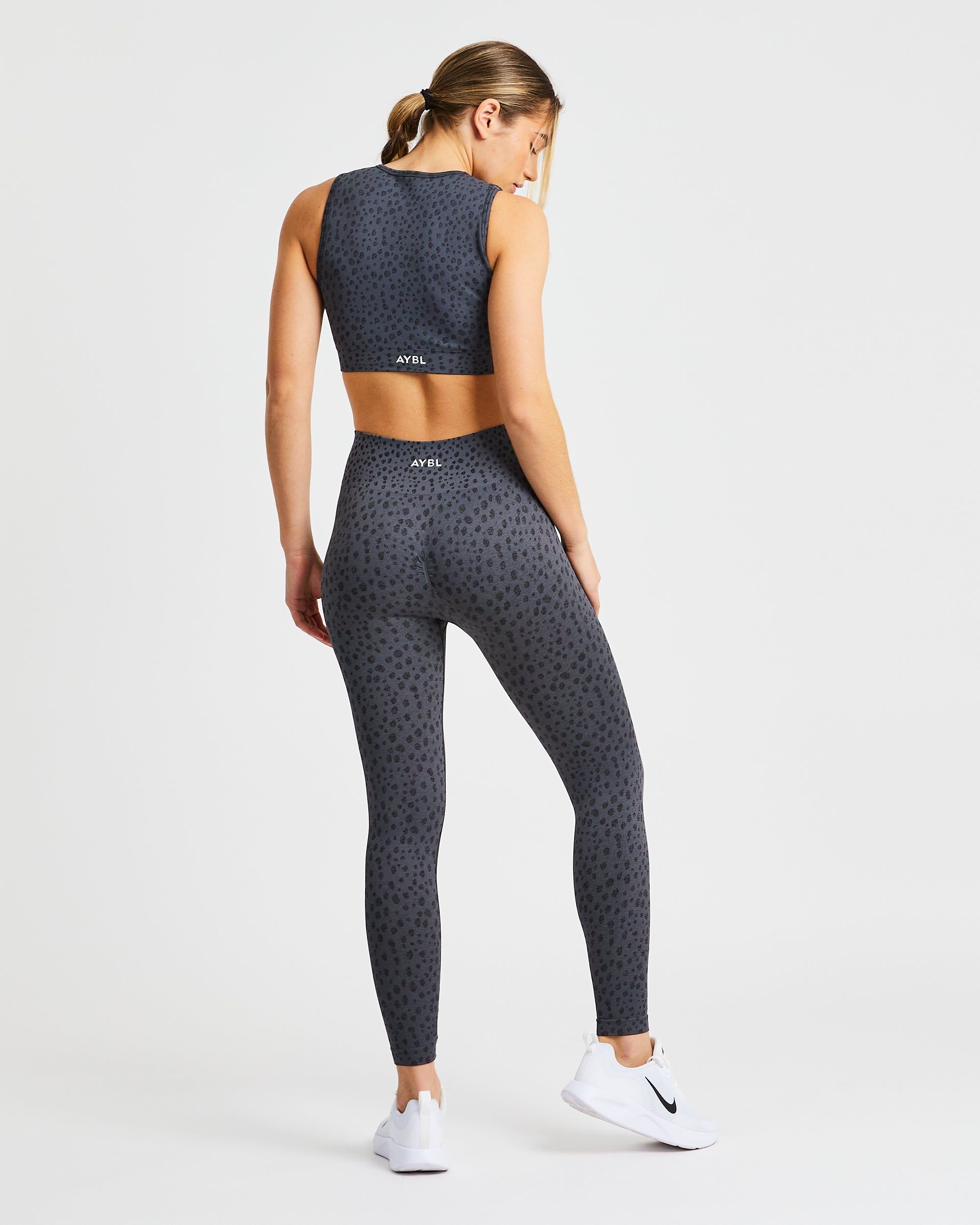 Evolve Speckle Seamless Leggings - Charcoal sold by AYBL product image thumbnail 4