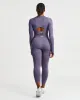 Elevate Seamless Long Sleeve Crop Top - Purple sold by AYBL