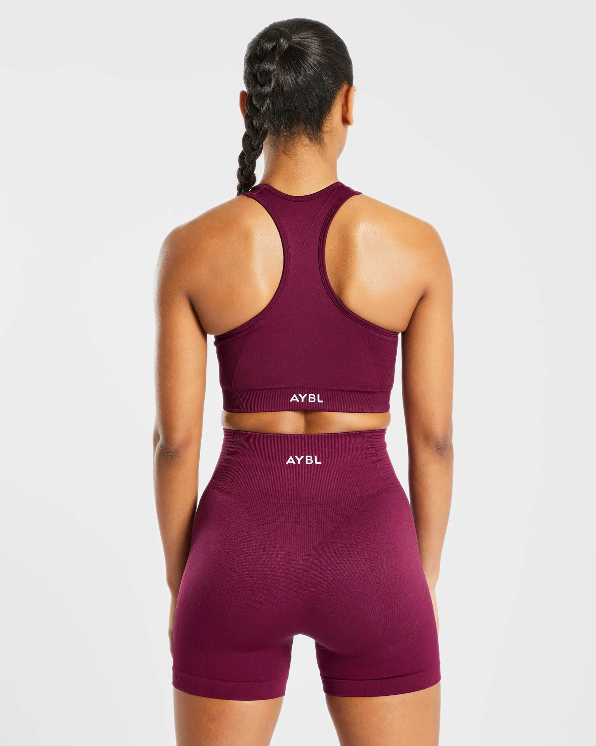 Balance V2 Seamless Sports Bra - Purple Wine sold by AYBL product image thumbnail 2