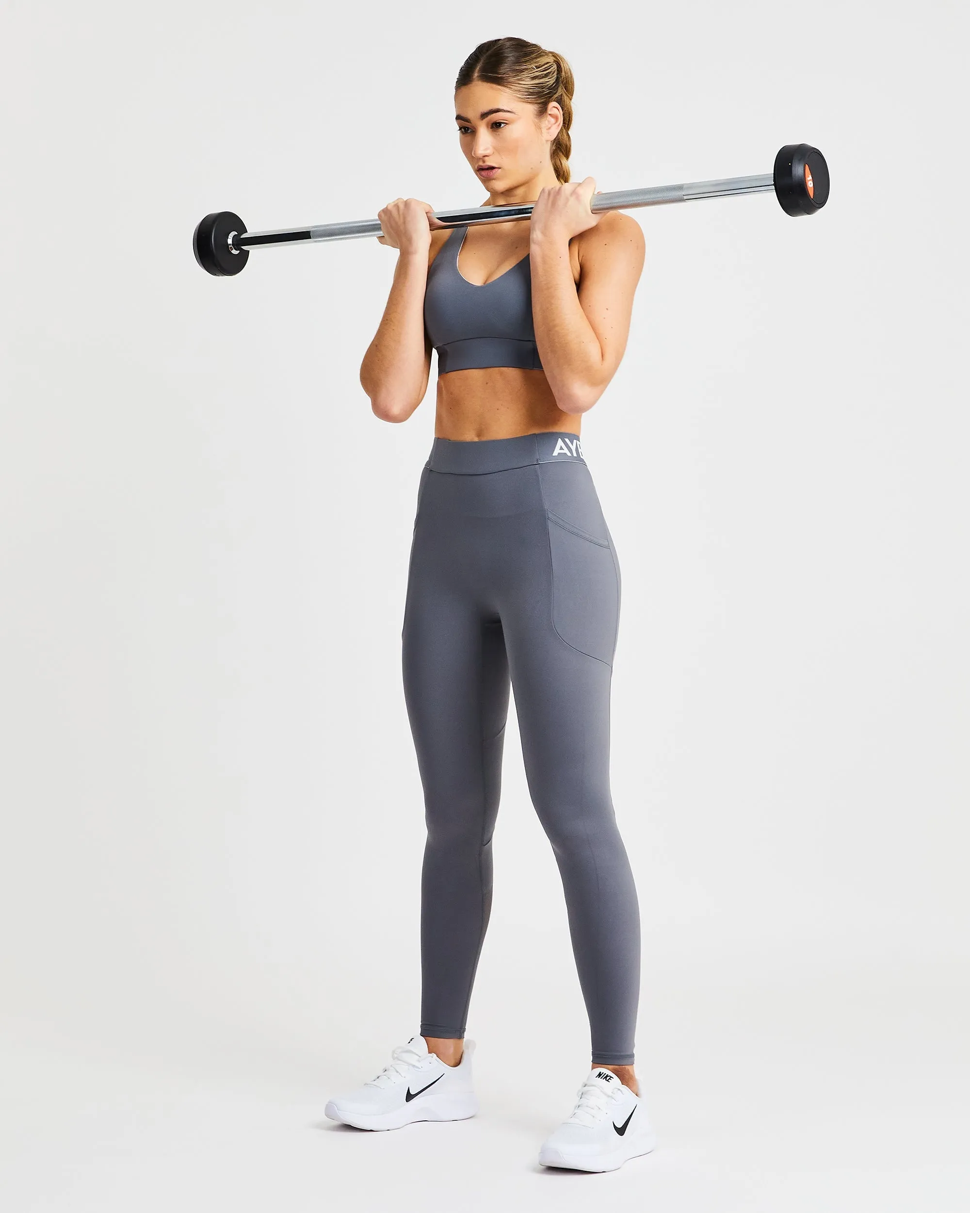 Training Sports Bra - Grey sold by AYBL product image thumbnail 5