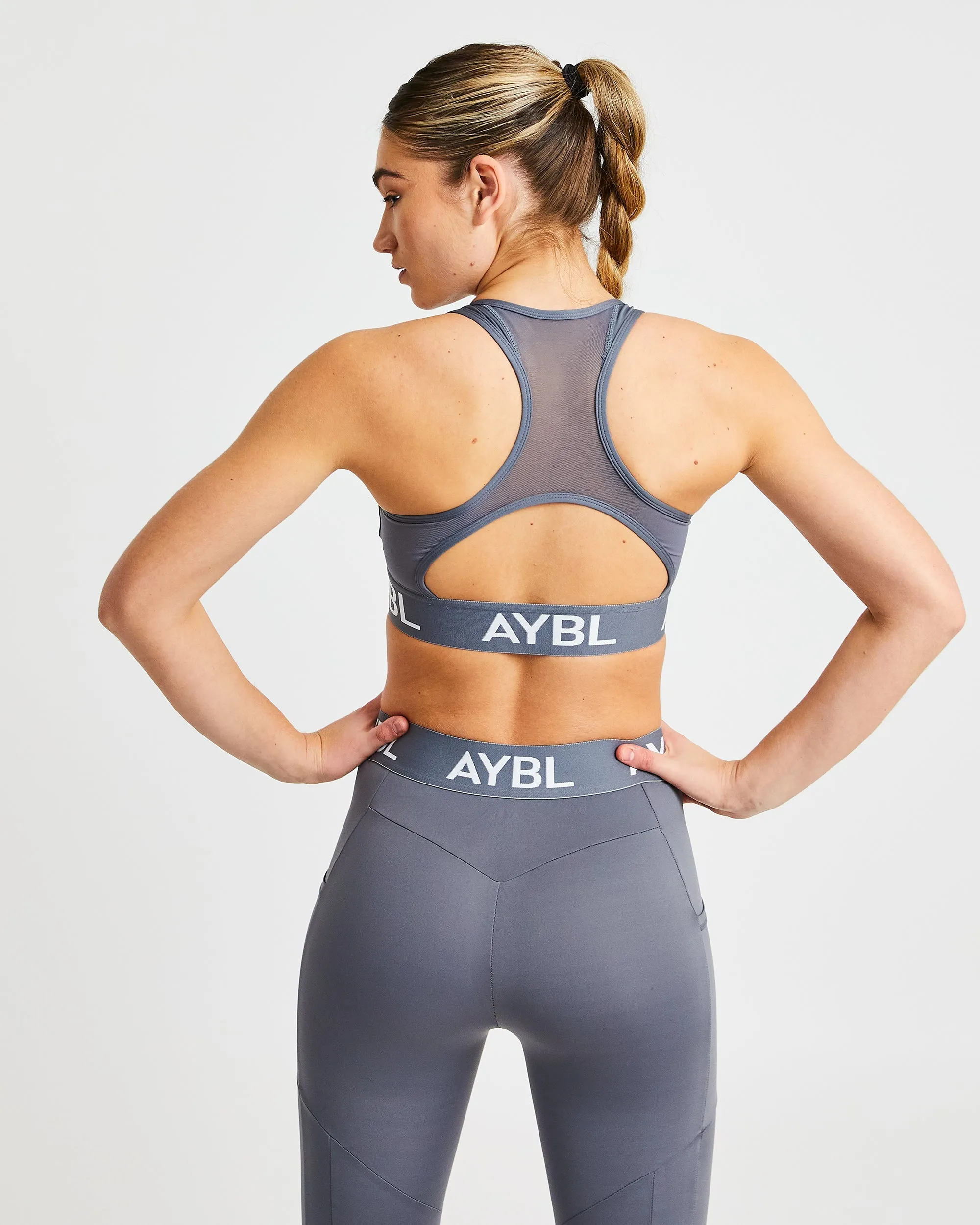 Training Sports Bra - Grey sold by AYBL product image thumbnail 2