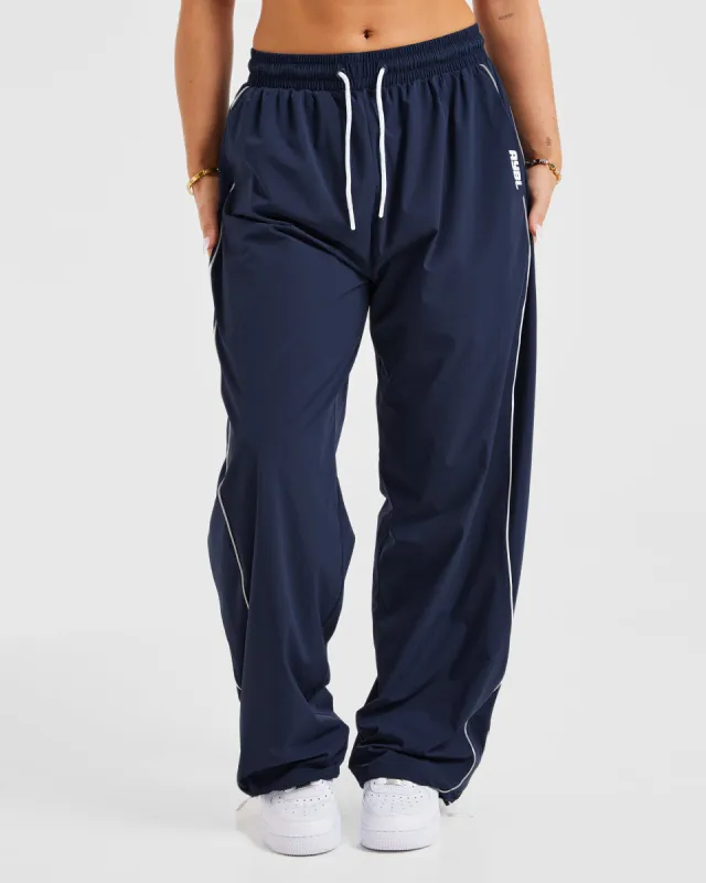 Justine Oversized Track Joggers - Navy sold by AYBL