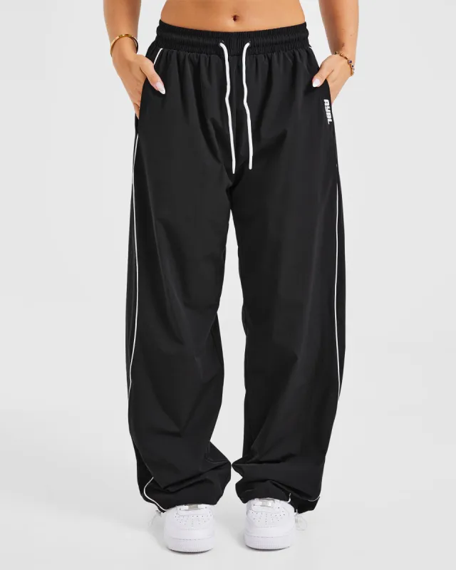 Justine Oversized Track Joggers - Black sold by AYBL