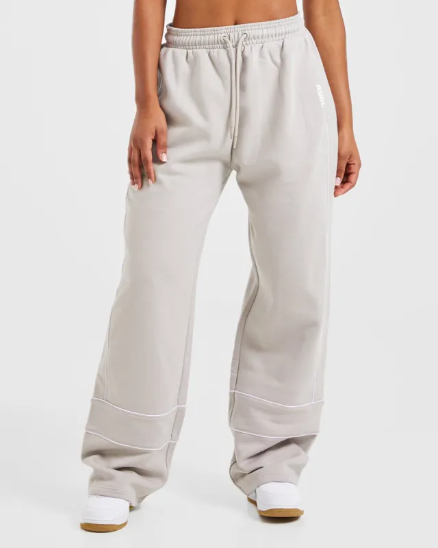 Justine Oversized Straight Leg Joggers - Washed Taupe sold by AYBL