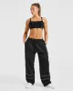 Justine Oversized Straight Leg Joggers - Washed Black sold by AYBL