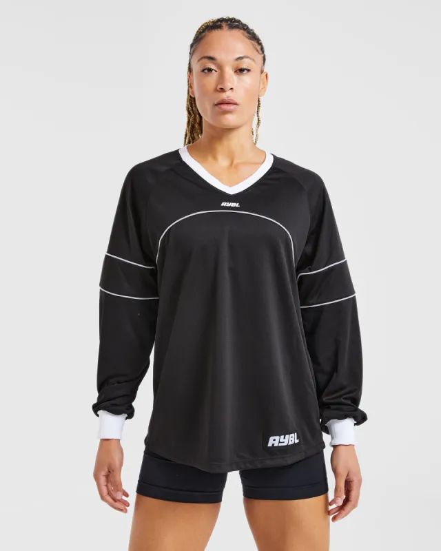 Justine Long Sleeve Jersey - Black sold by AYBL