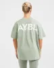 Lift Graphic Oversized T Shirt - Light Sage sold by AYBL