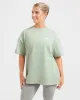 Lift Graphic Oversized T Shirt - Light Sage sold by AYBL