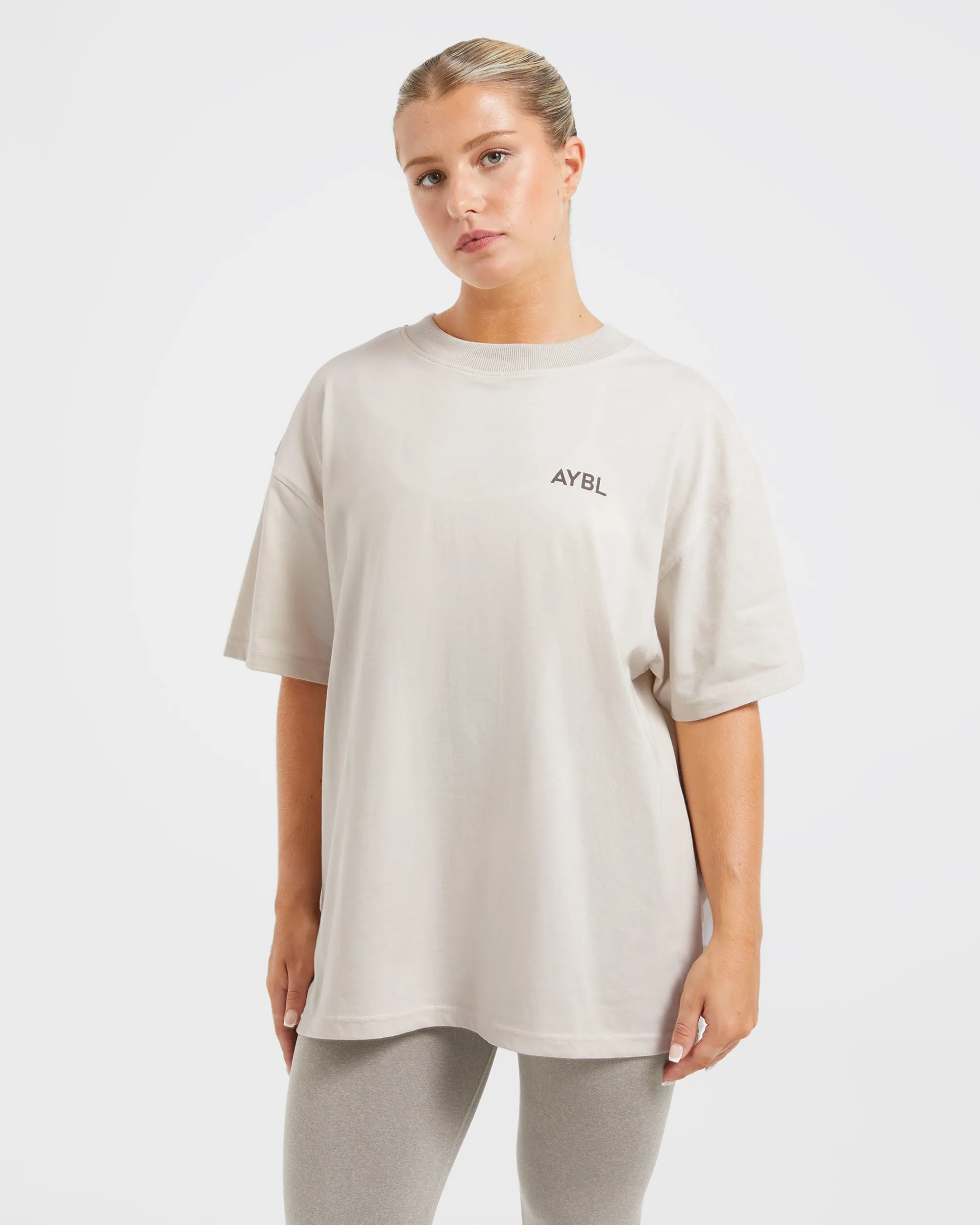 Lift Graphic Oversized T Shirt - Beige sold by AYBL product image thumbnail 2