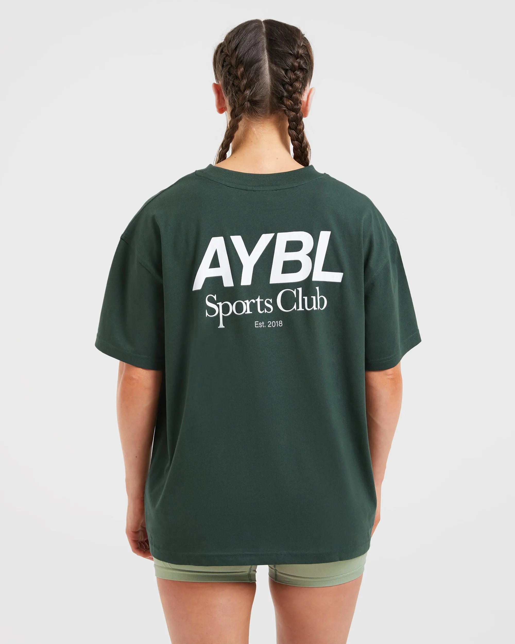 AYBL Sports Club Oversized T Shirt - Forest Green sold by AYBL