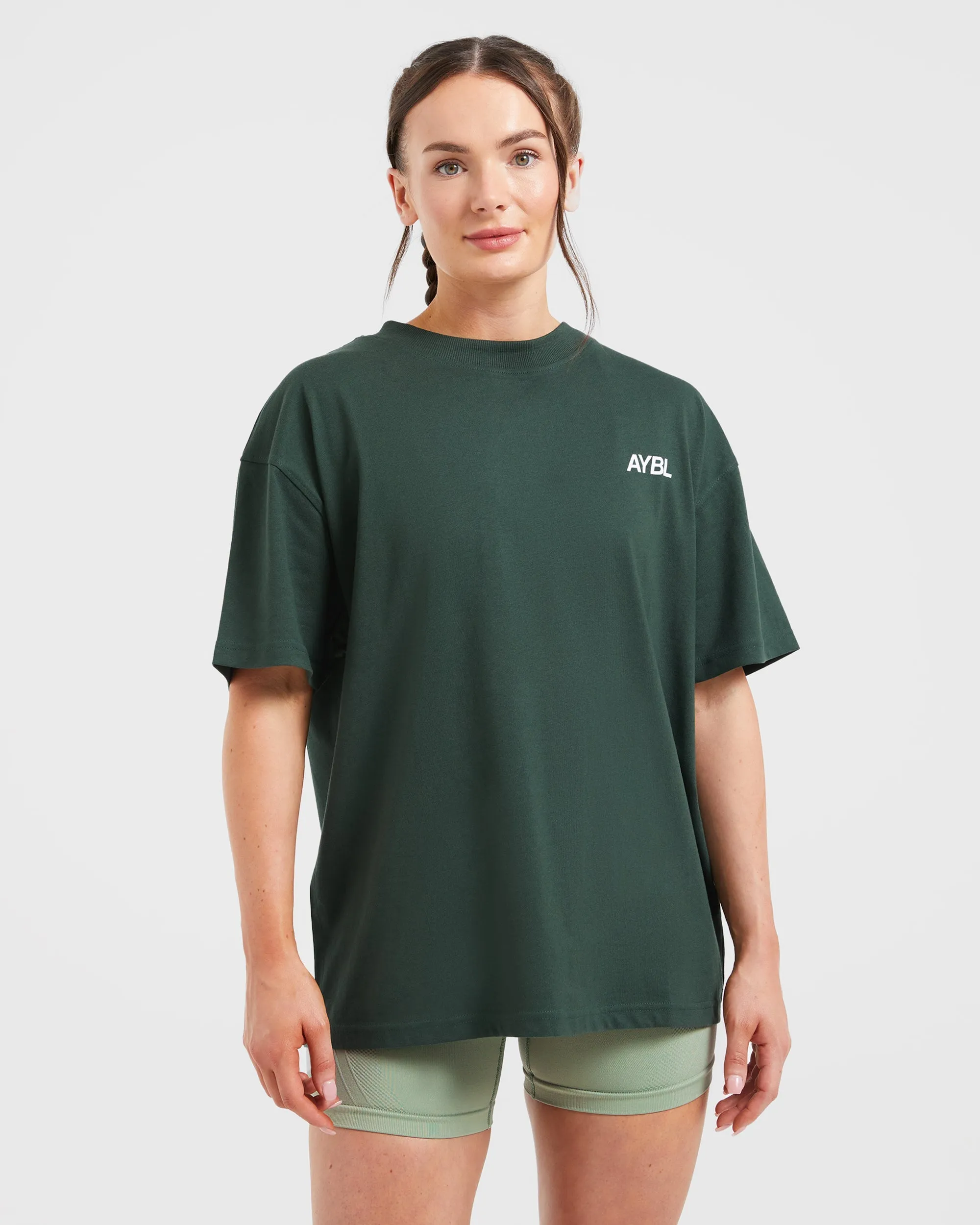 AYBL Sports Club Oversized T Shirt - Forest Green sold by AYBL product image thumbnail 2