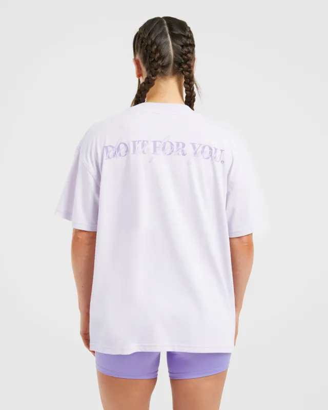 Do It For You Oversized T Shirt - Orchid Purple sold by AYBL