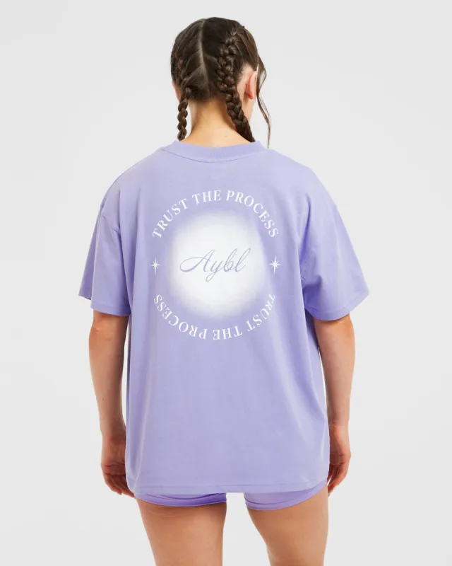 Manifest Oversized T Shirt - Purple sold by AYBL
