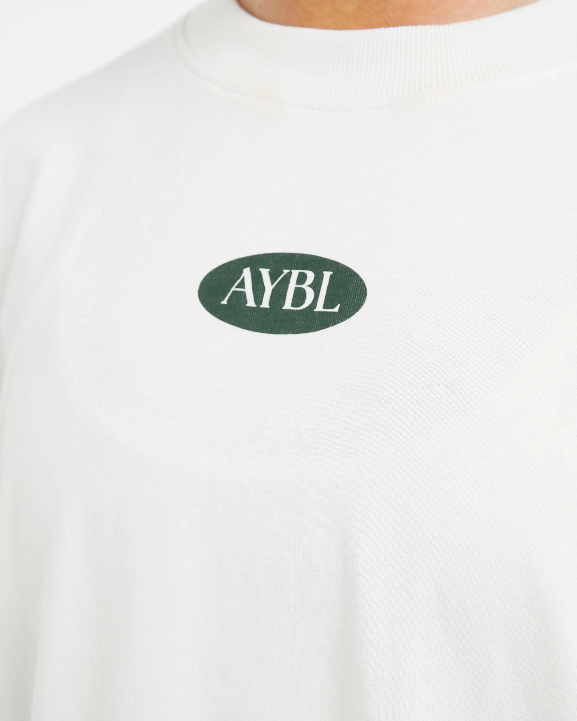 AYBL Lifestyle Oversized T Shirt - Off White/Forest sold by AYBL product image thumbnail 5