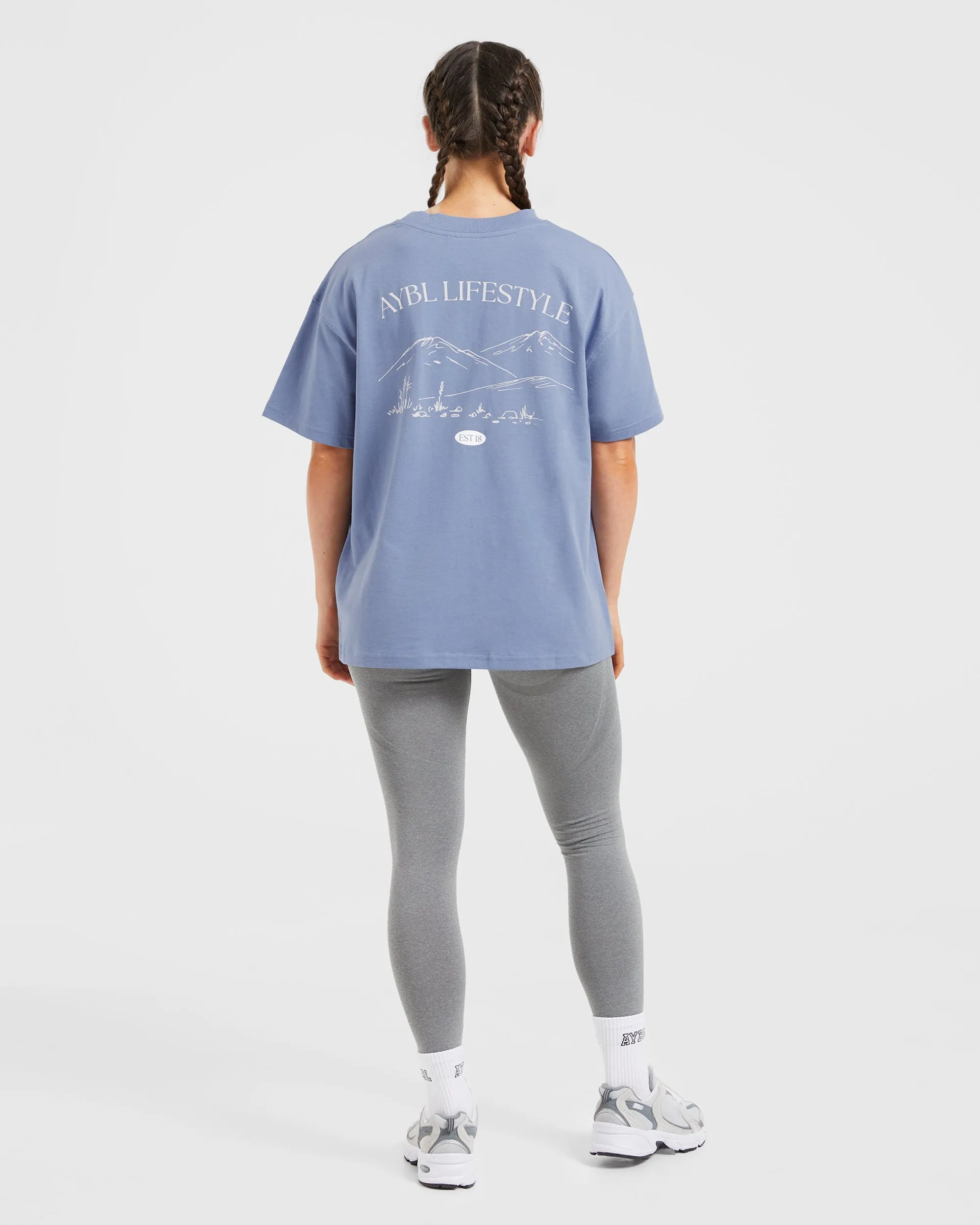AYBL Lifestyle Oversized T Shirt - Cornflower Blue sold by AYBL product image thumbnail 4