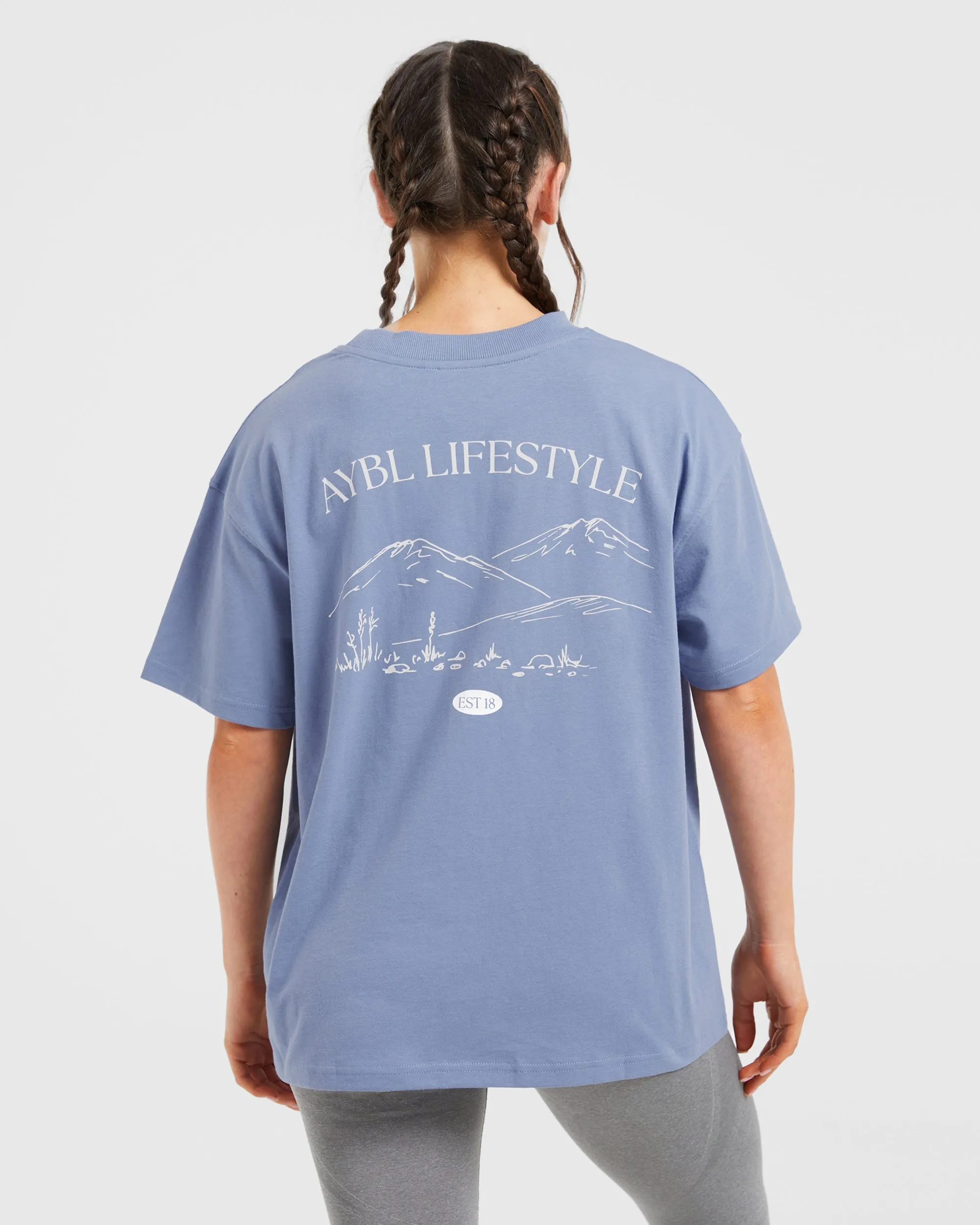 AYBL Lifestyle Oversized T Shirt - Cornflower Blue sold by AYBL