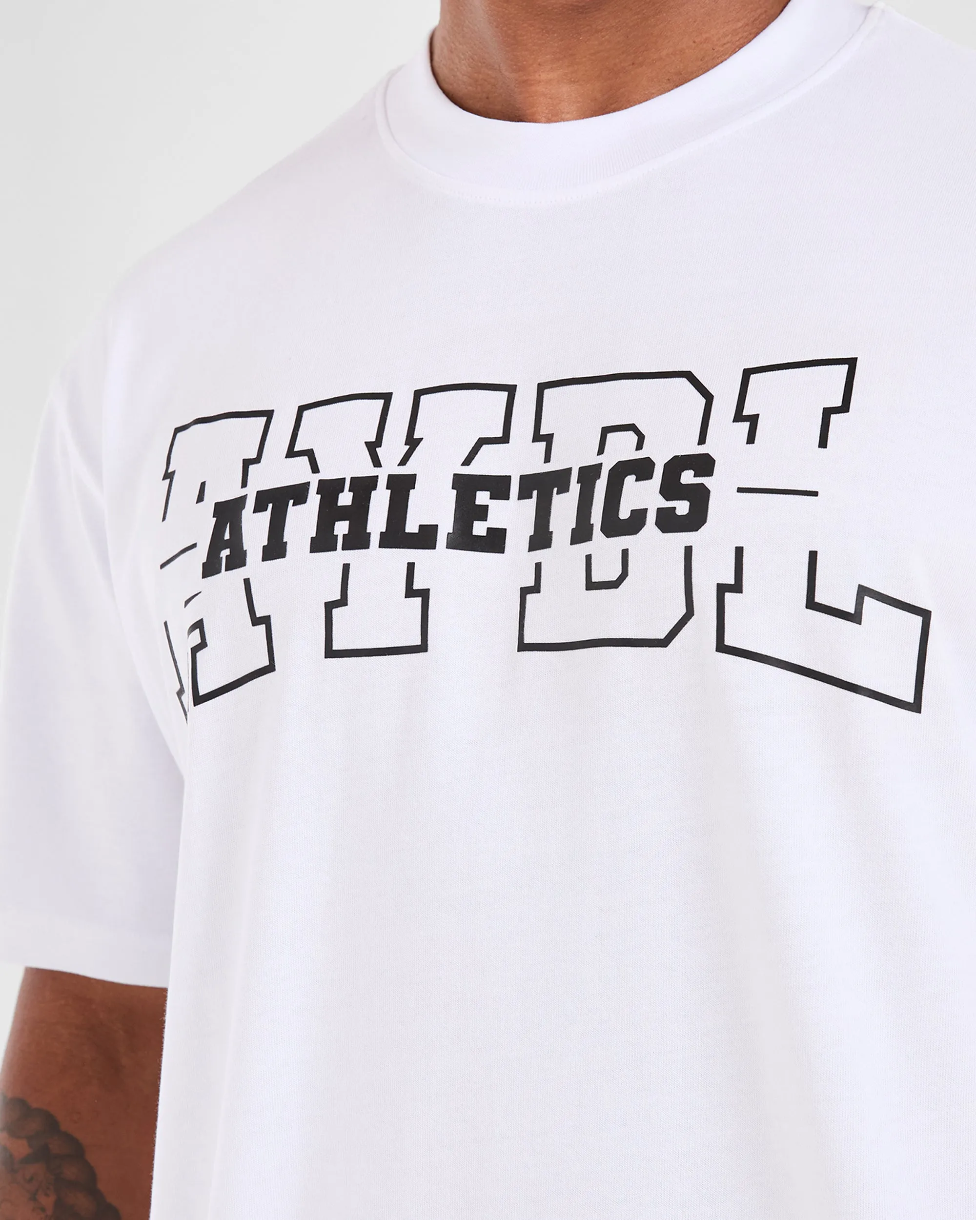 Athletics Oversized T Shirt - White sold by AYBL product image thumbnail 5