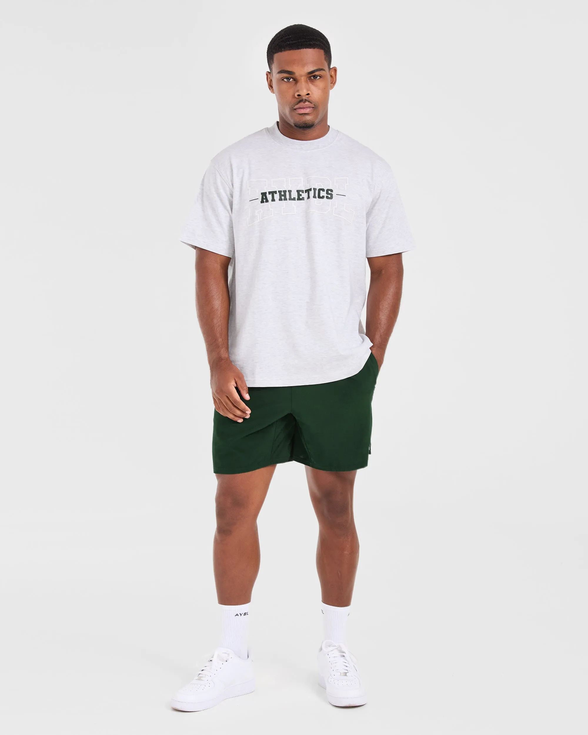 Athletics Oversized T Shirt - Grey Marl sold by AYBL product image thumbnail 3