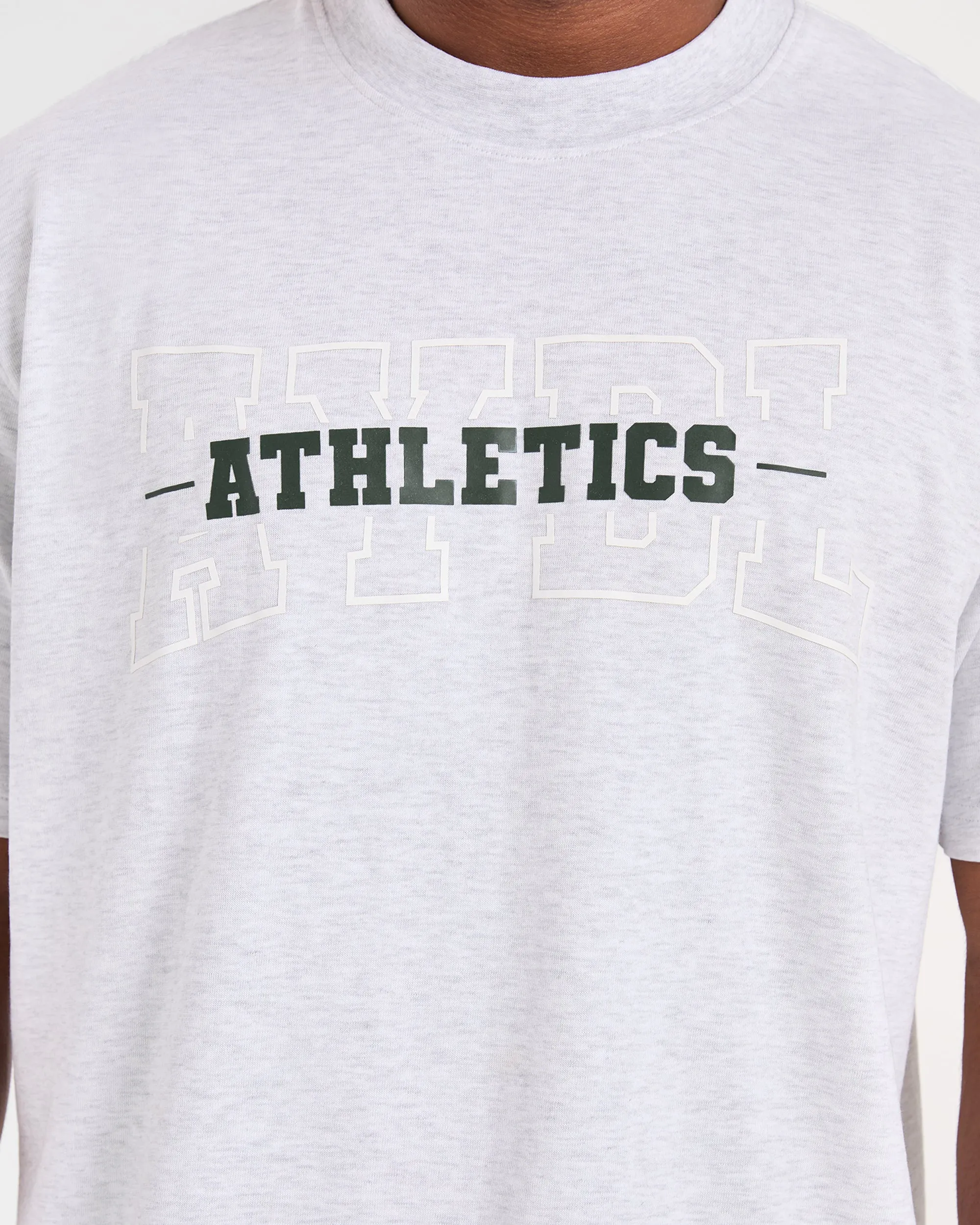 Athletics Oversized T Shirt - Grey Marl sold by AYBL product image thumbnail 5