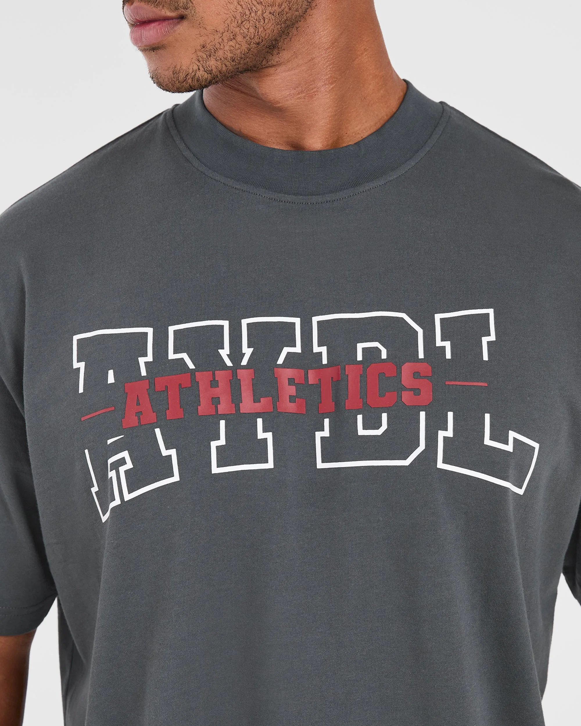 Athletics Oversized T Shirt - Charcoal sold by AYBL product image thumbnail 5
