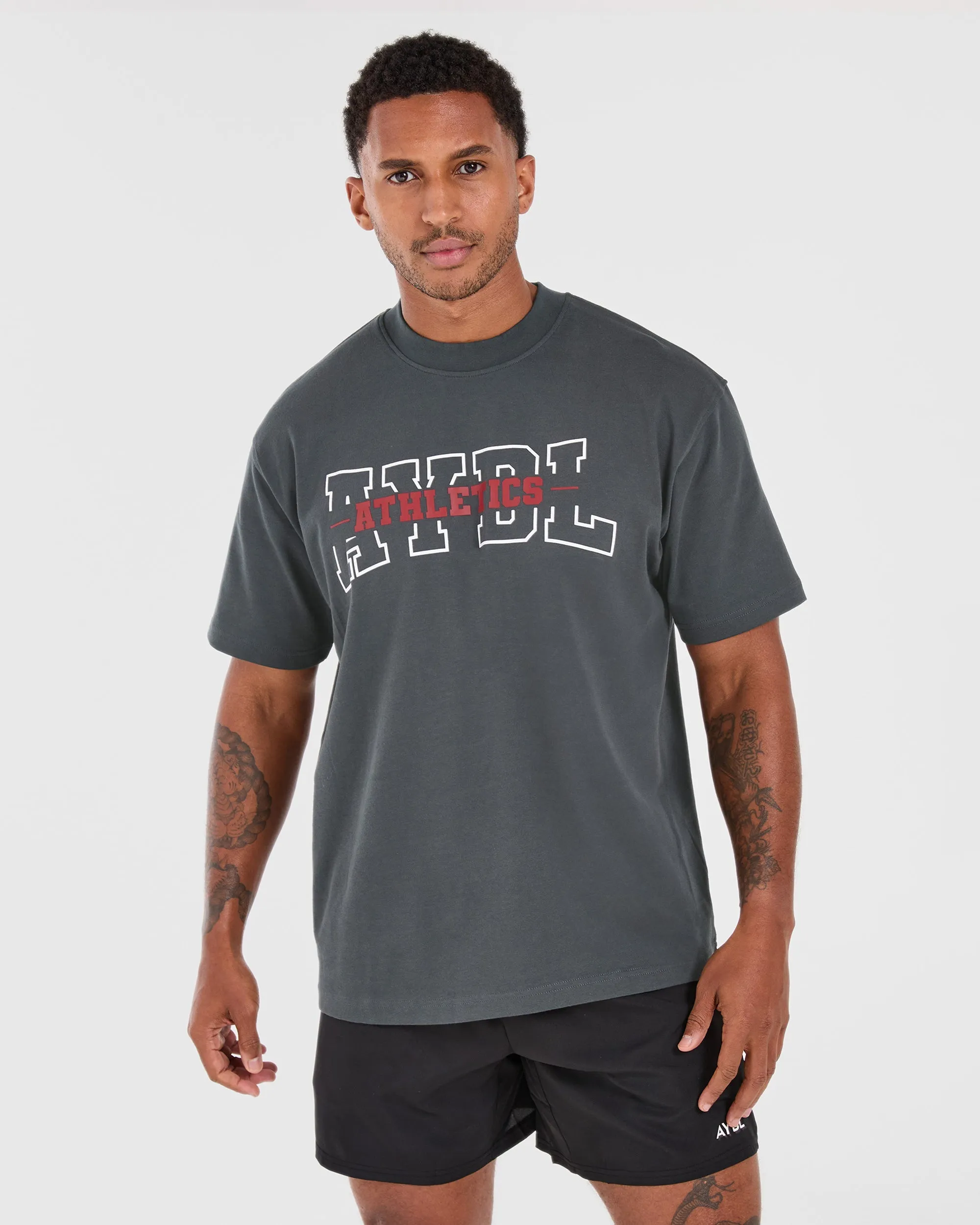Athletics Oversized T Shirt - Charcoal sold by AYBL