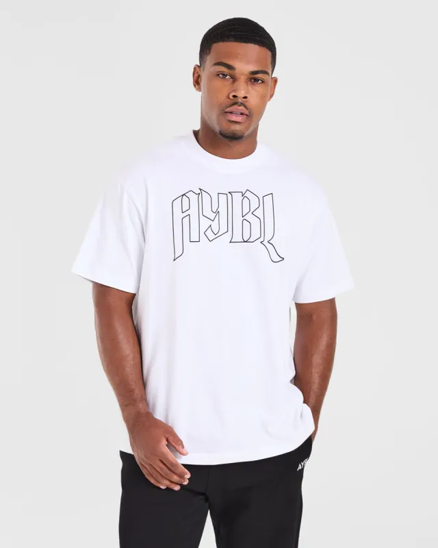 Gothic Oversized T Shirt - White sold by AYBL