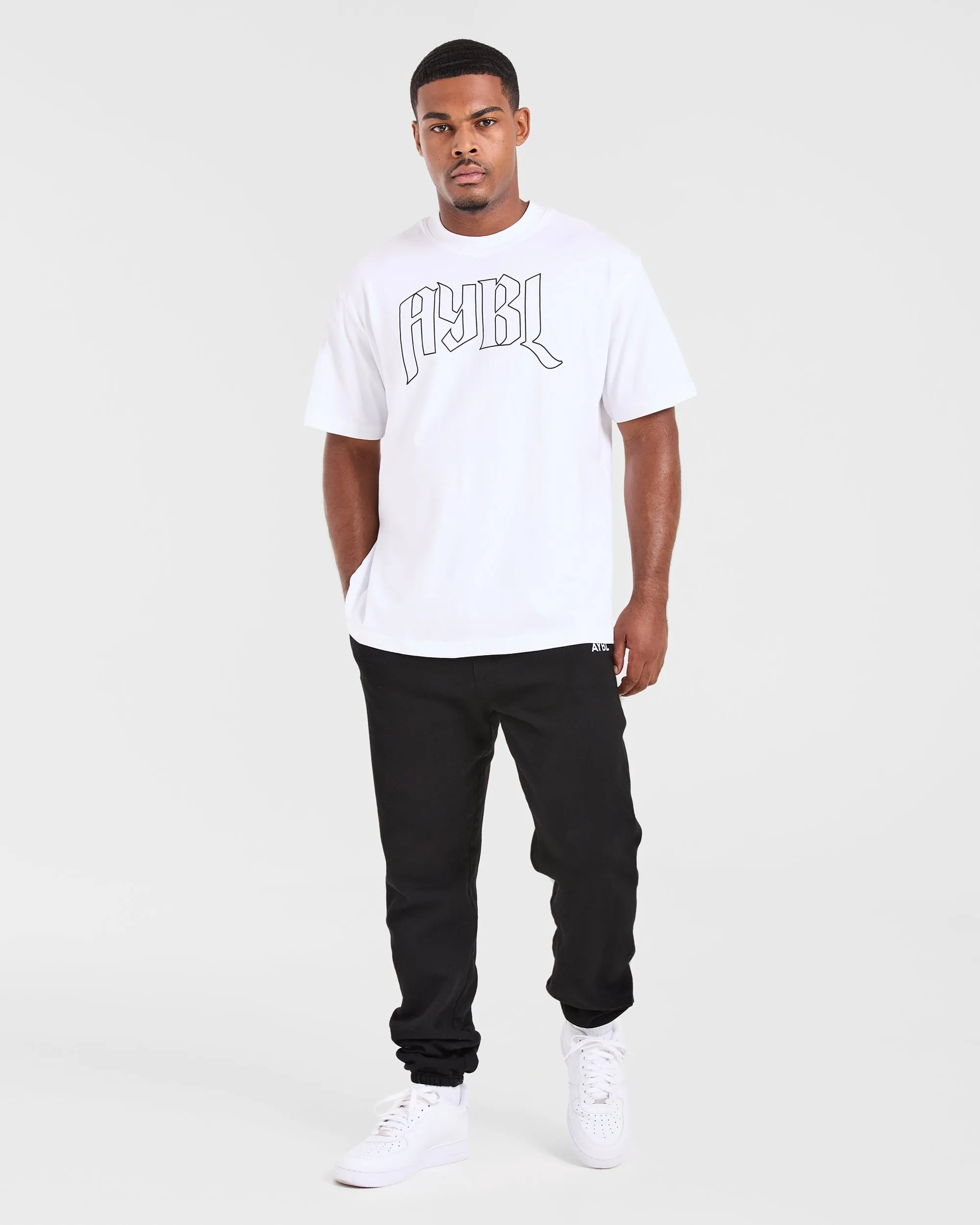 Gothic Oversized T Shirt - White sold by AYBL product image thumbnail 3
