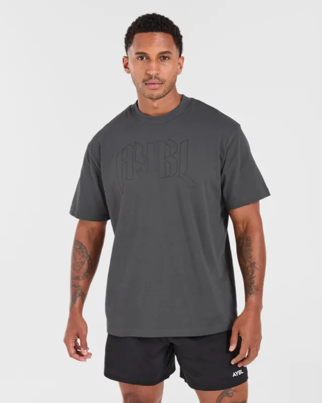 Gothic Oversized T Shirt - Charcoal sold by AYBL