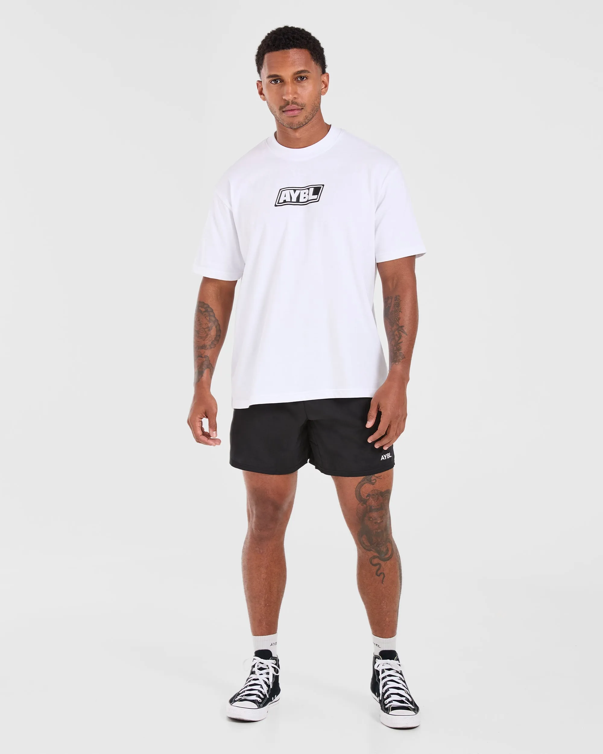 Retro Oversized T Shirt - White sold by AYBL product image thumbnail 4