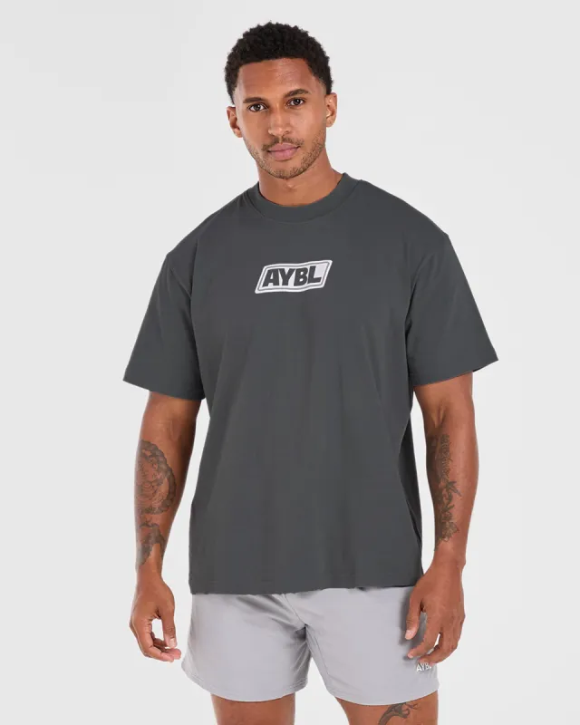 Retro Oversized T Shirt - Steel sold by AYBL