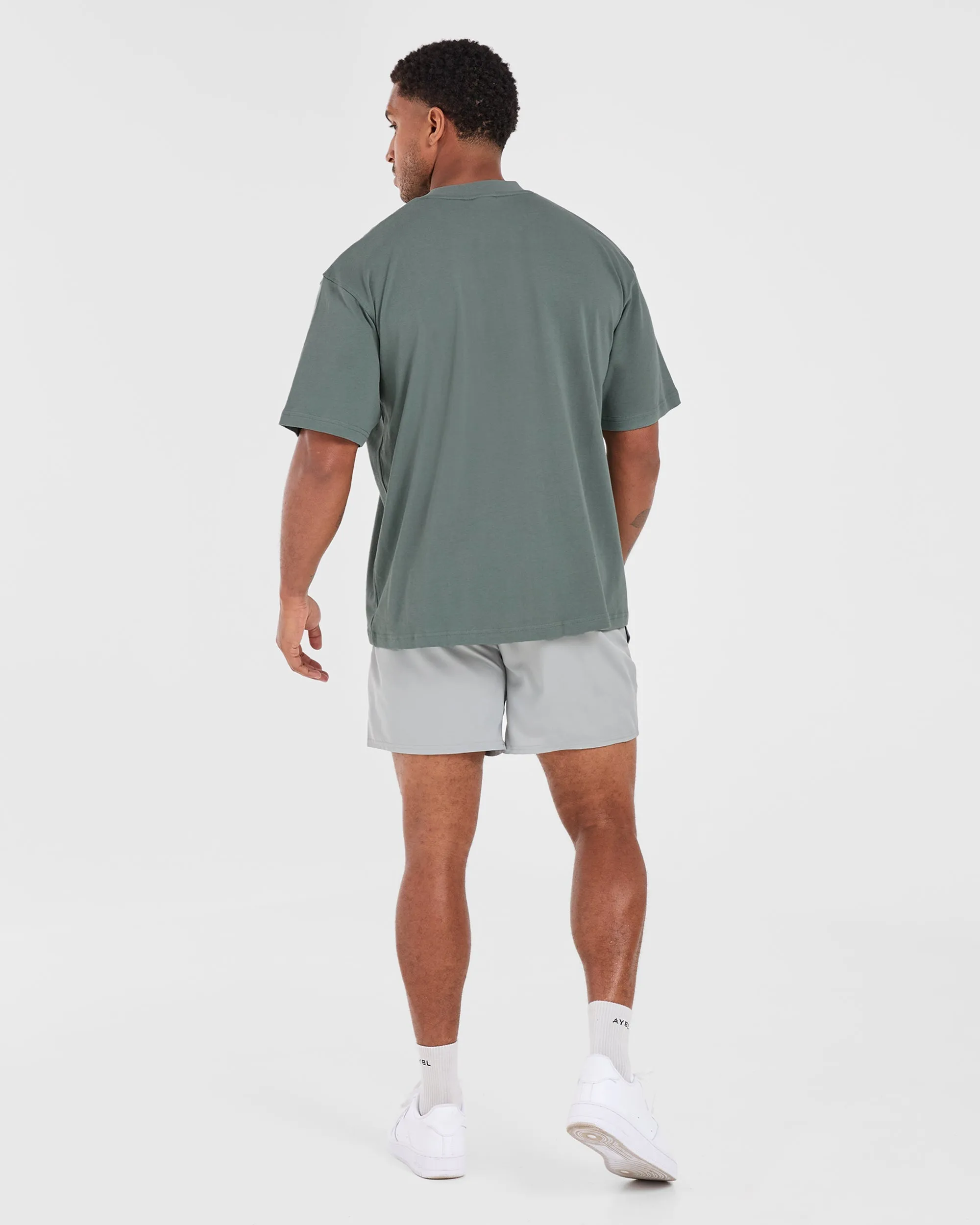Lift Club Oversized T Shirt - Vintage Sage sold by AYBL product image thumbnail 4