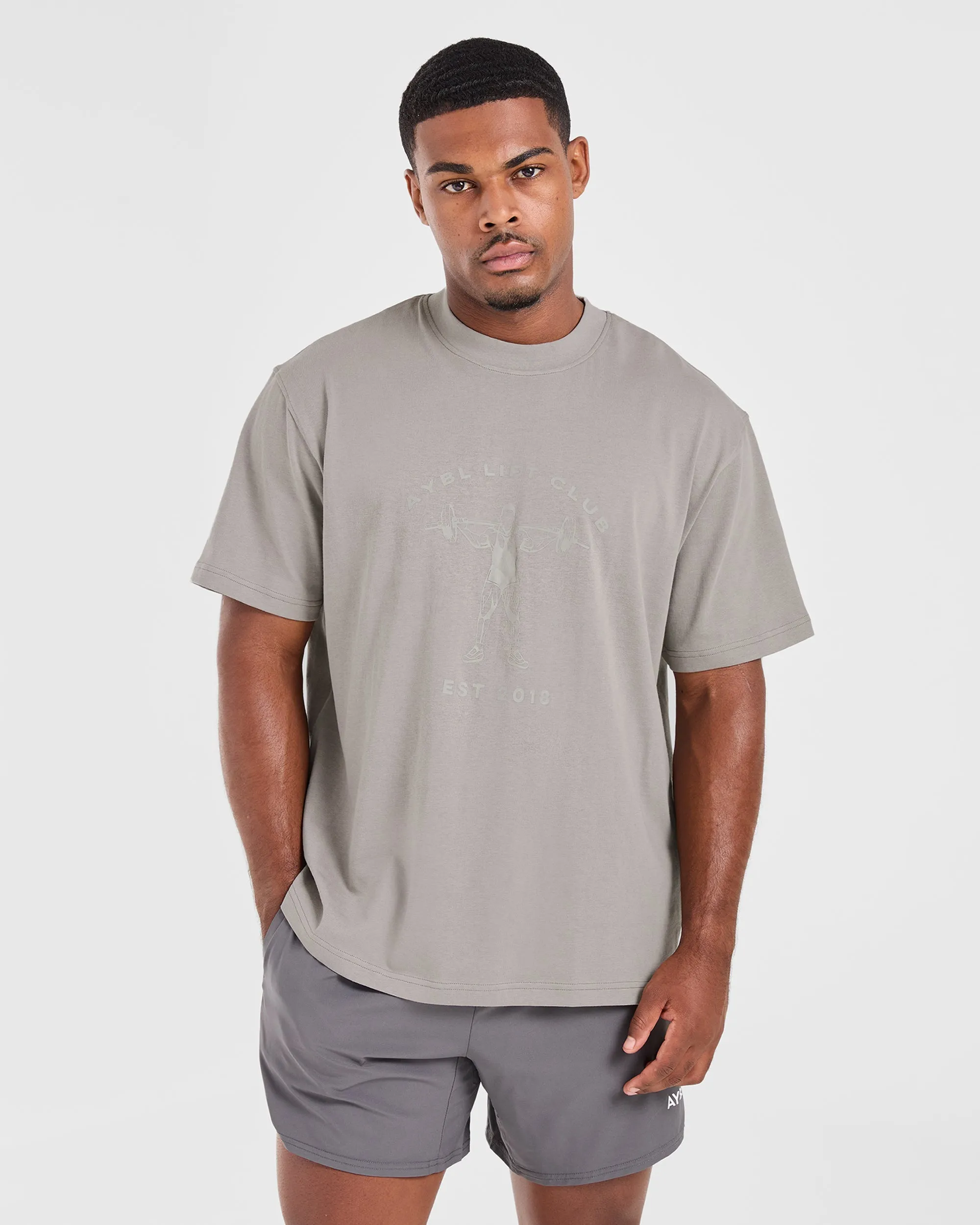 Lift Club Oversized T Shirt - Fog sold by AYBL