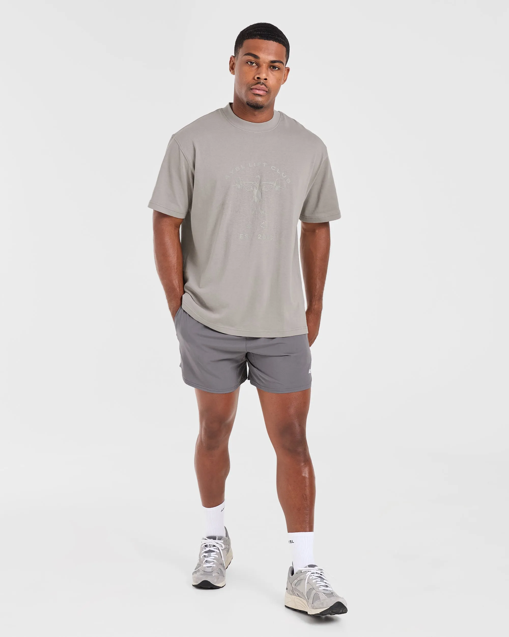 Lift Club Oversized T Shirt - Fog sold by AYBL product image thumbnail 3