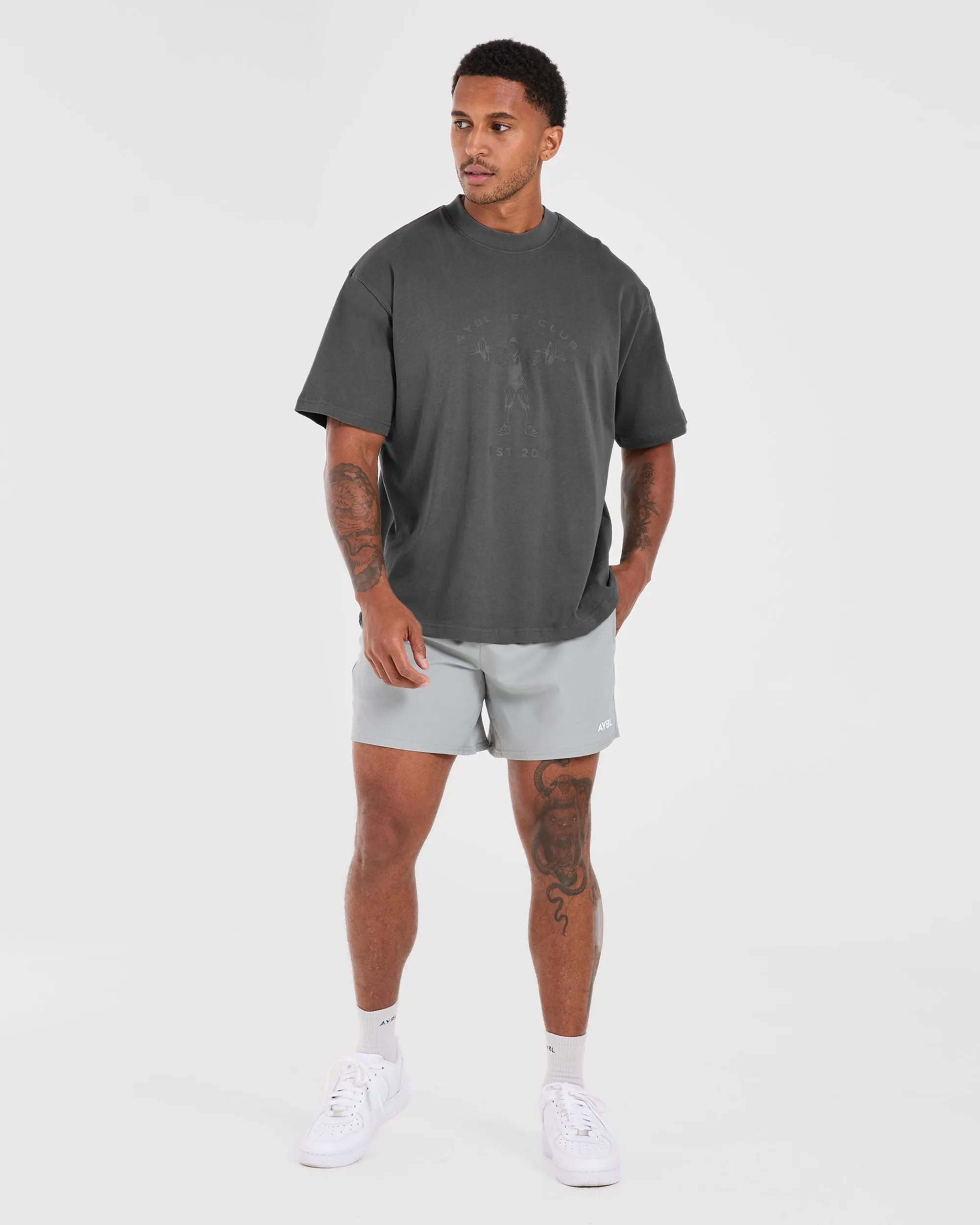 Lift Club Oversized T Shirt - Charcoal sold by AYBL product image thumbnail 3