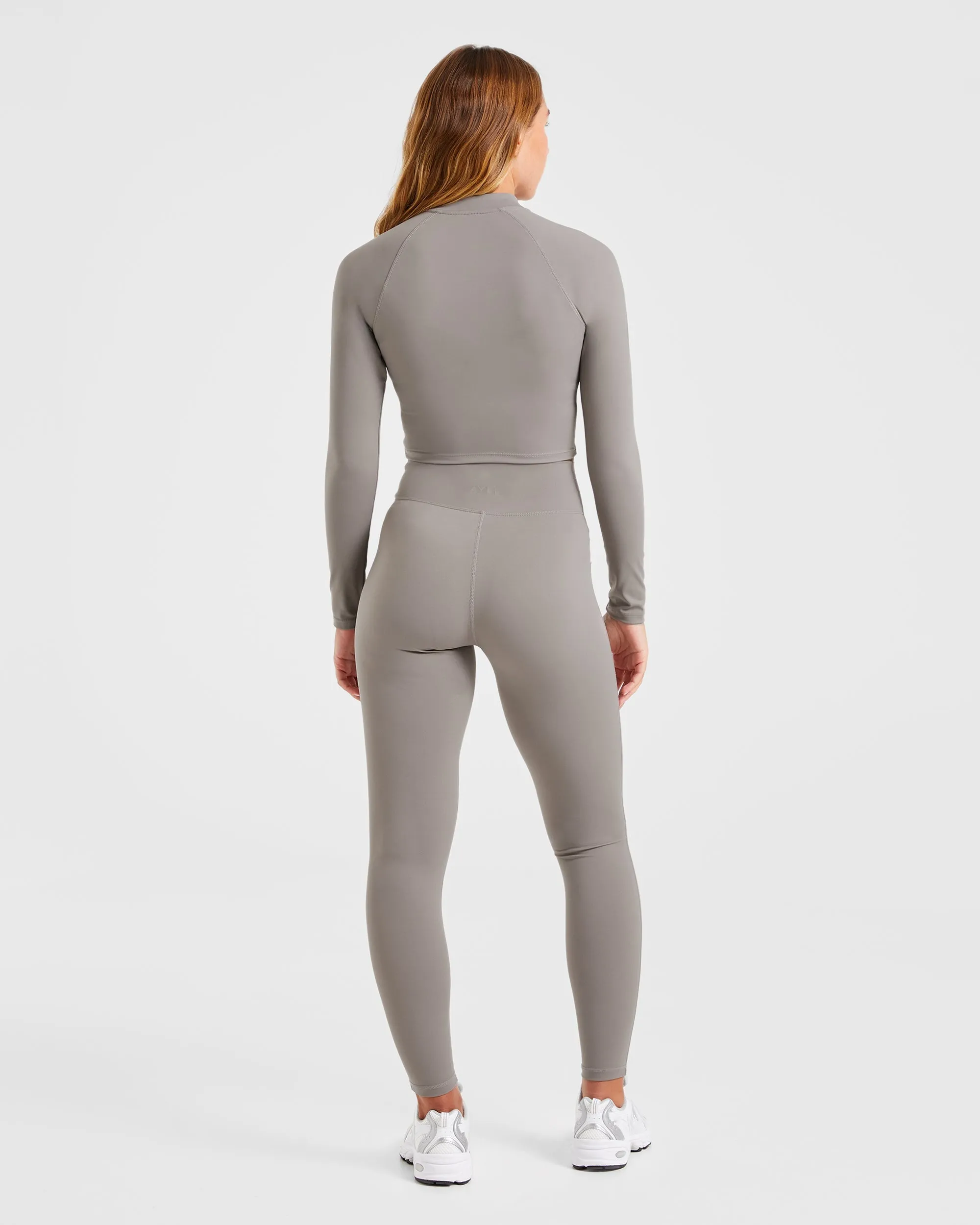 Sculpt Wrap Zip Up Jacket - Smoke Grey sold by AYBL product image thumbnail 4