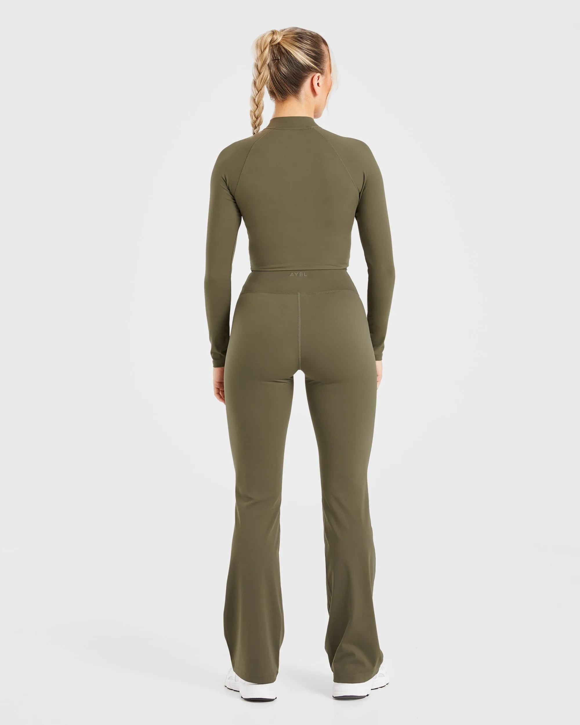 Sculpt Wrap Zip Up Jacket - Deep Khaki sold by AYBL product image thumbnail 4