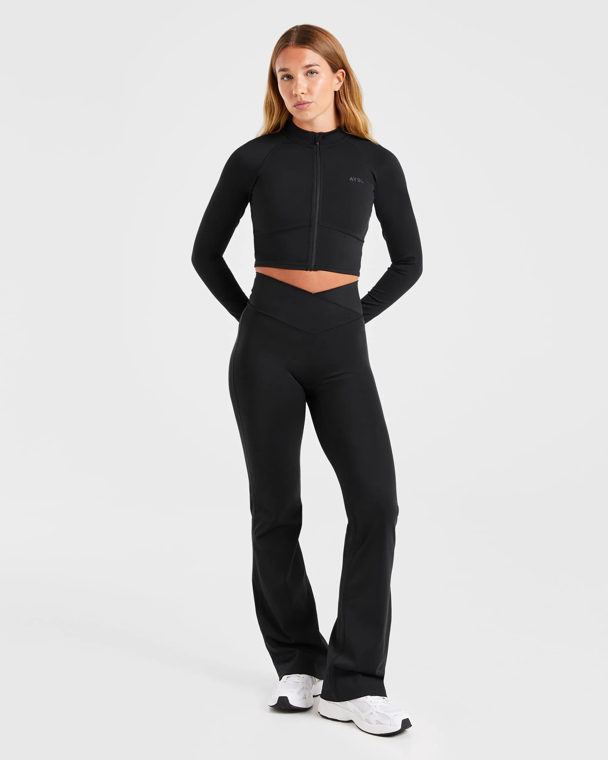 Sculpt Wrap Zip Up Jacket - Black sold by AYBL product image thumbnail 3