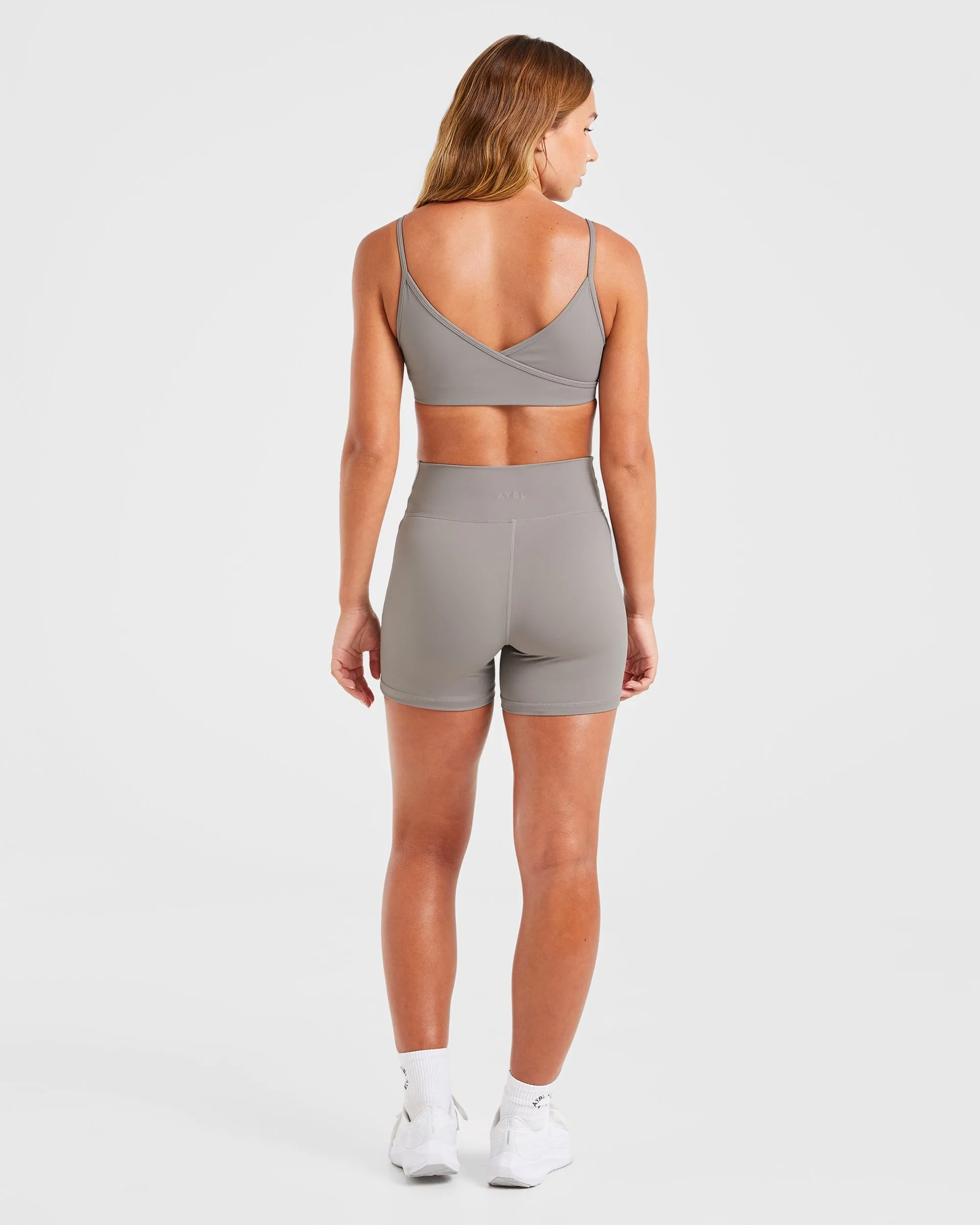 Sculpt Wrap Shorts - Smoke Grey sold by AYBL product image thumbnail 4