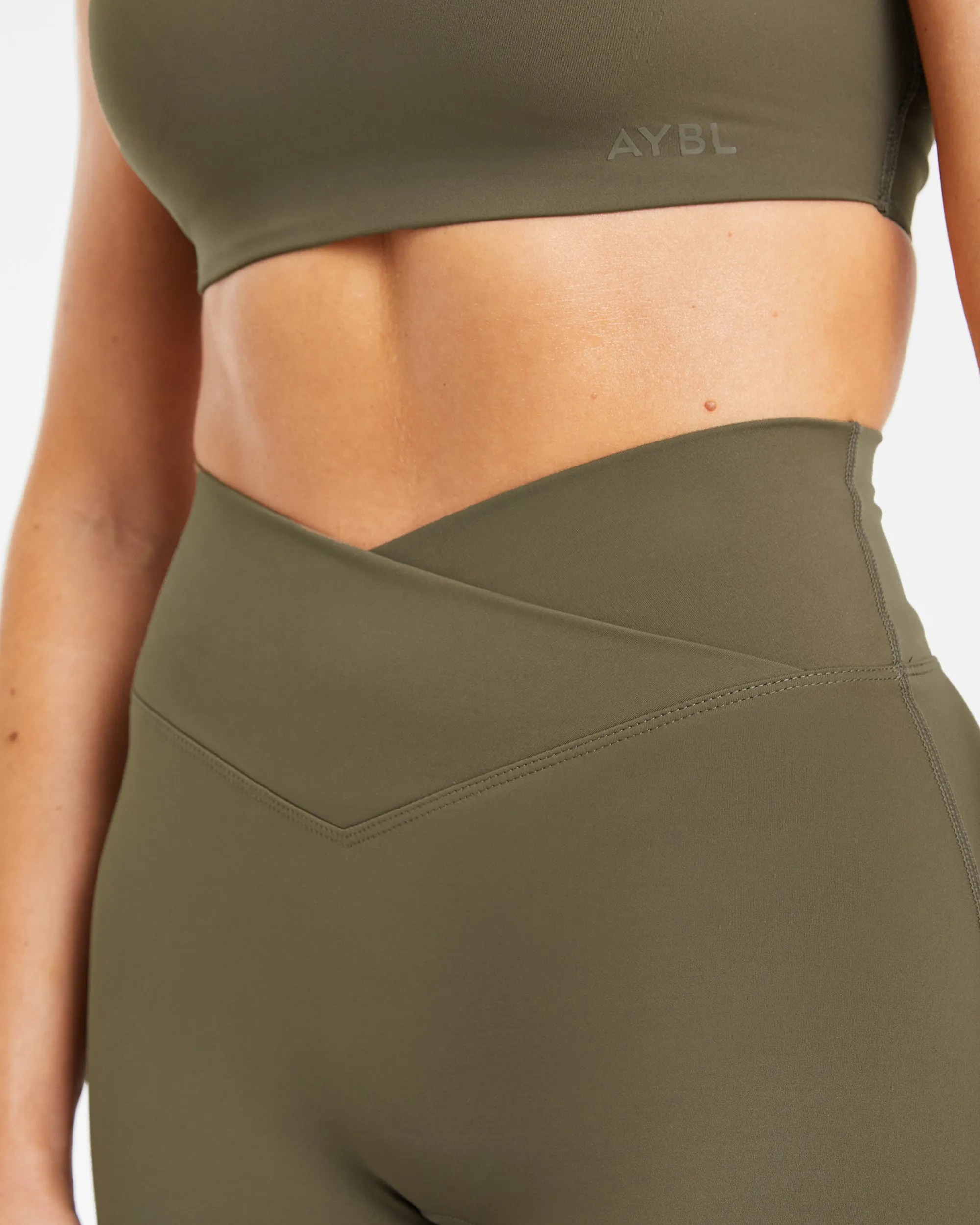 Sculpt Wrap Shorts - Deep Khaki sold by AYBL product image thumbnail 5
