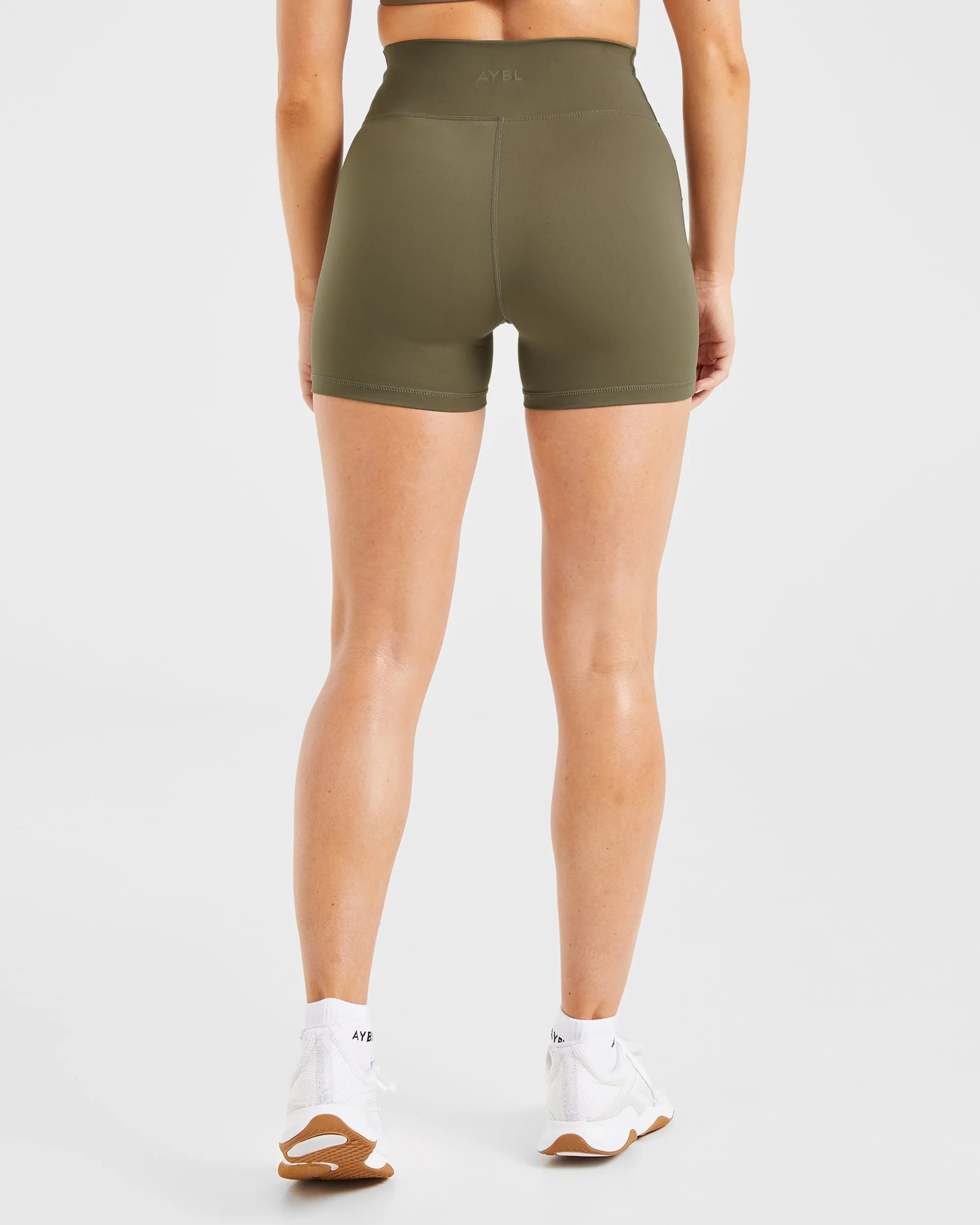 Sculpt Wrap Shorts - Deep Khaki sold by AYBL product image thumbnail 2